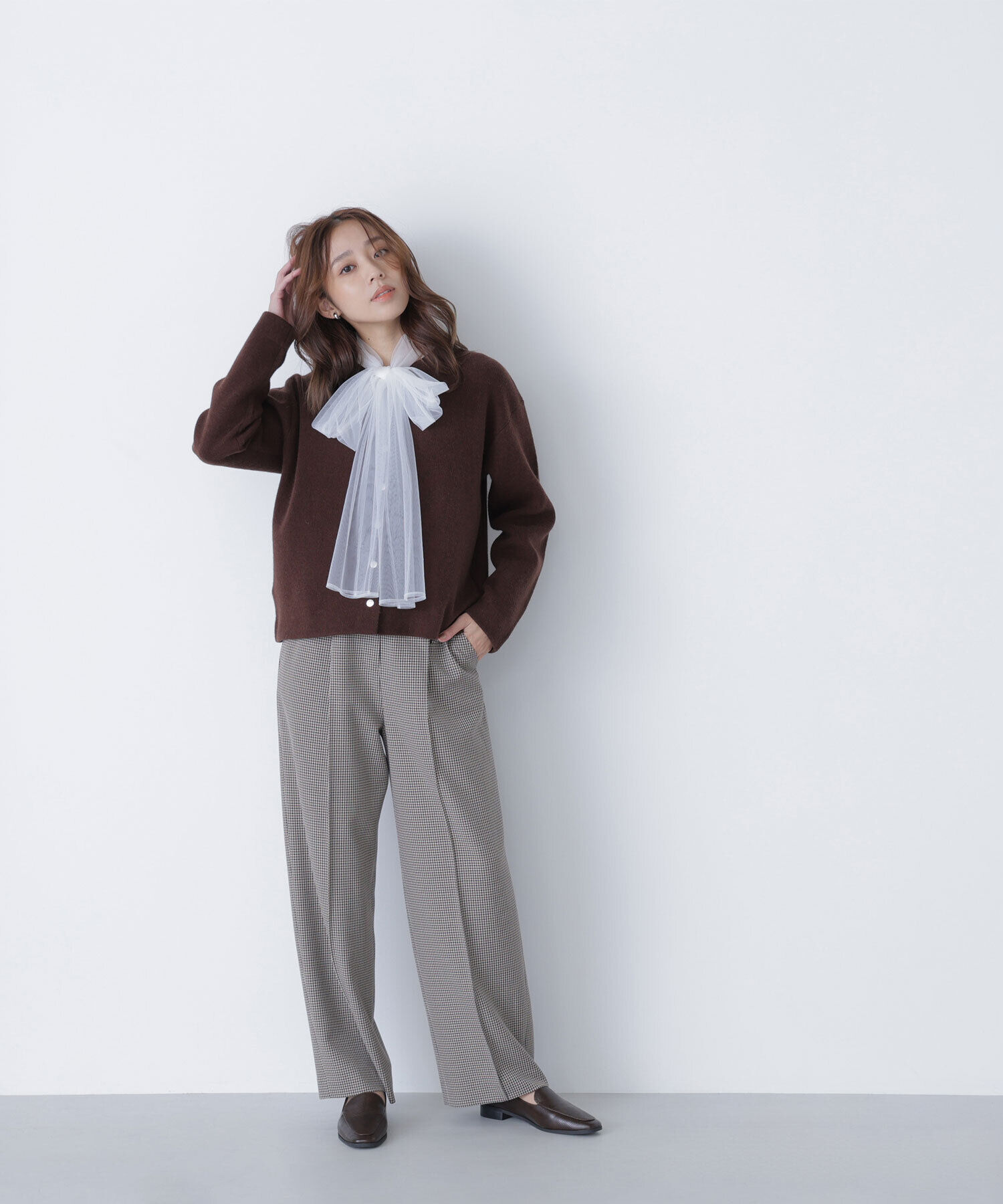  「チュールボウタイブラウス」|シャツ・ブラウス|