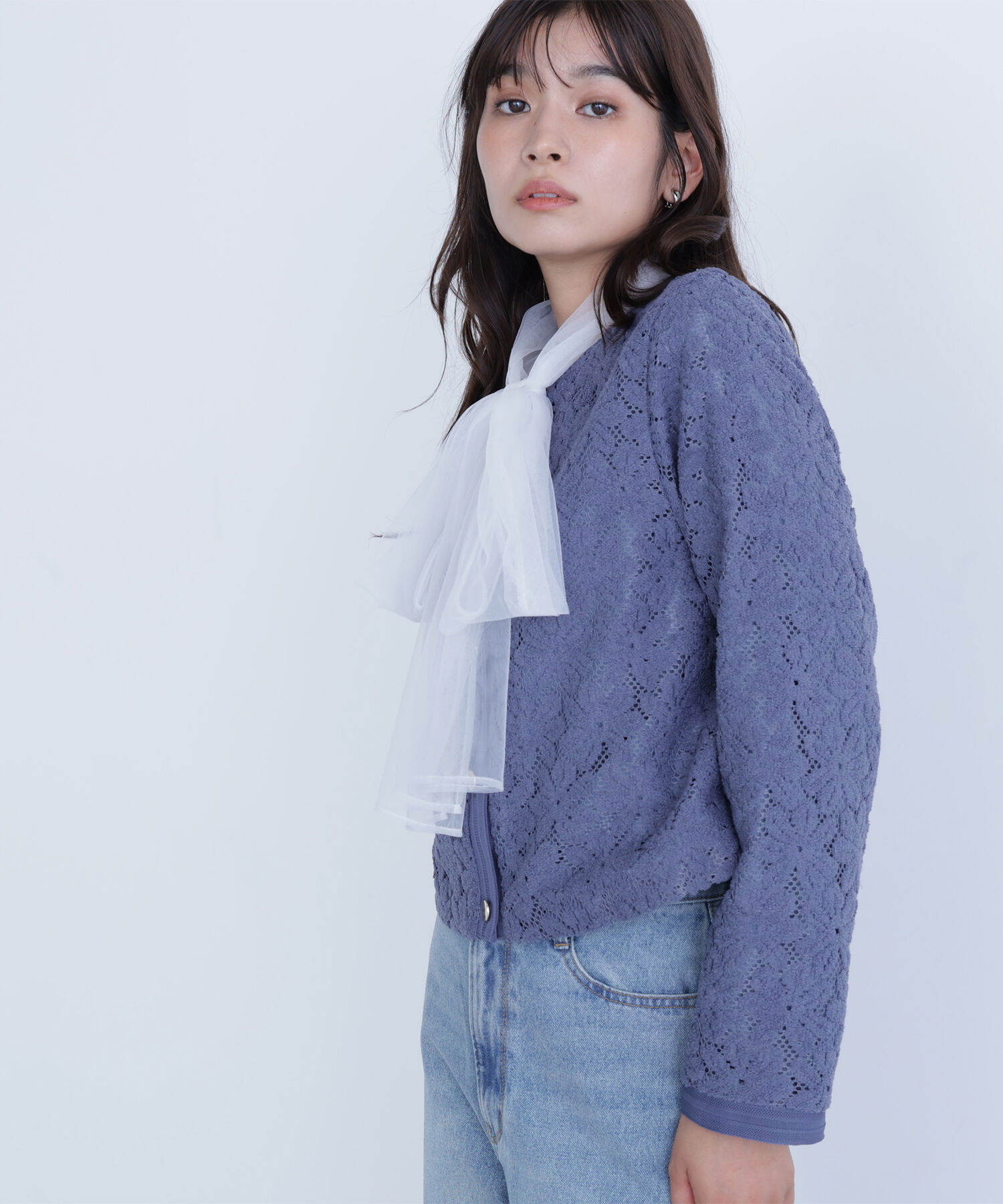  「チュールボウタイブラウス」|シャツ・ブラウス|