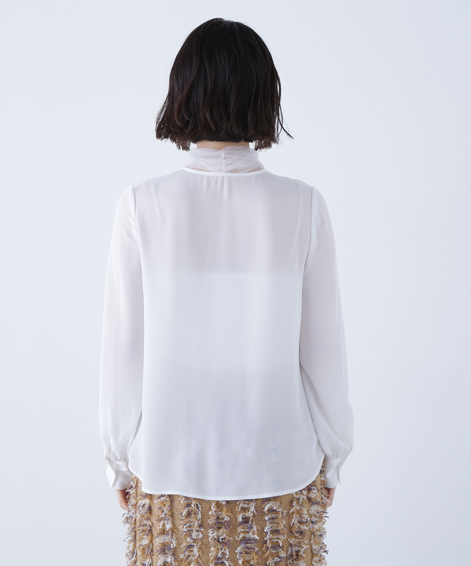  「チュールボウタイブラウス」|シャツ・ブラウス|