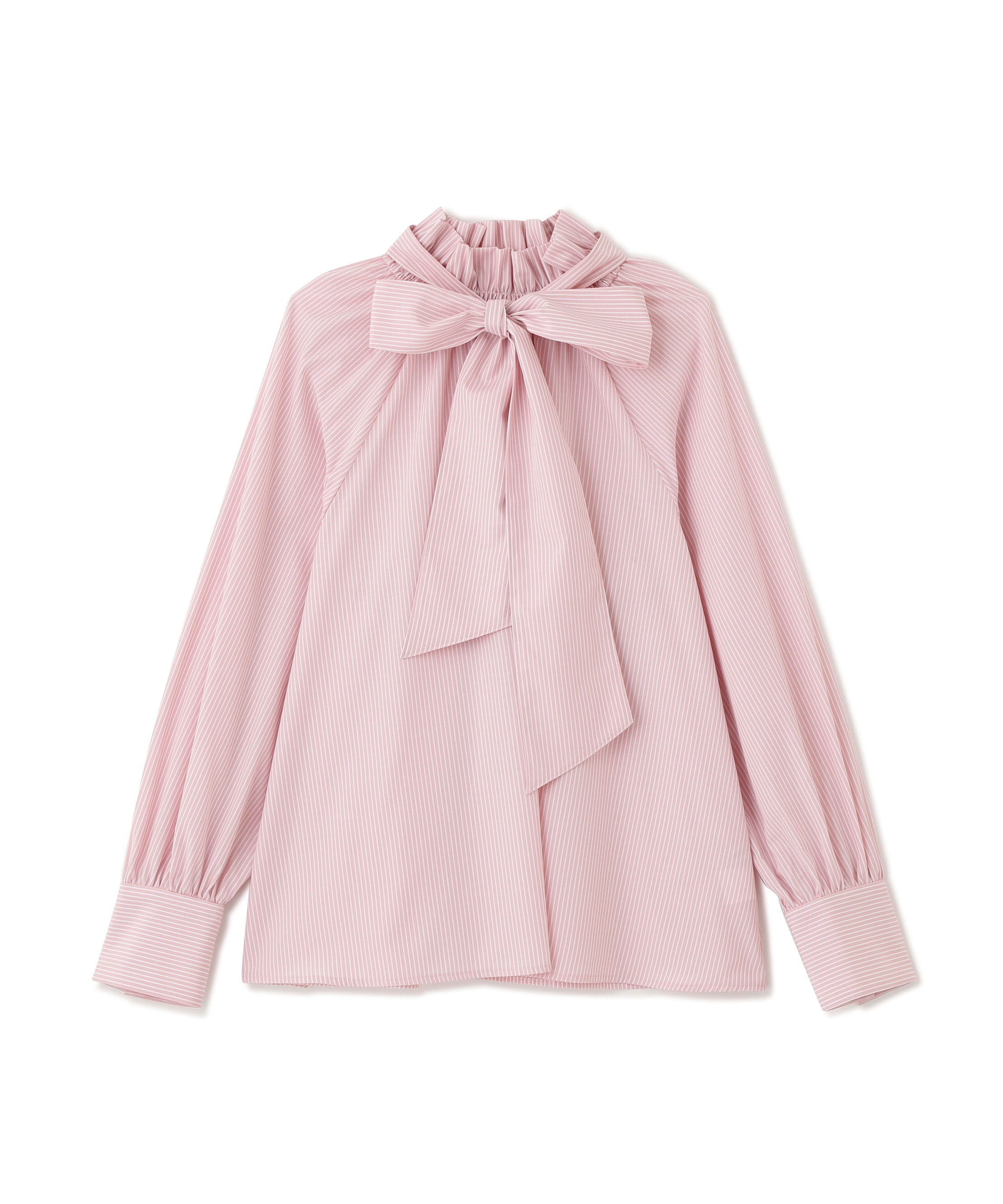  「ハイネックリボンボウブラウス」|シャツ・ブラウス|