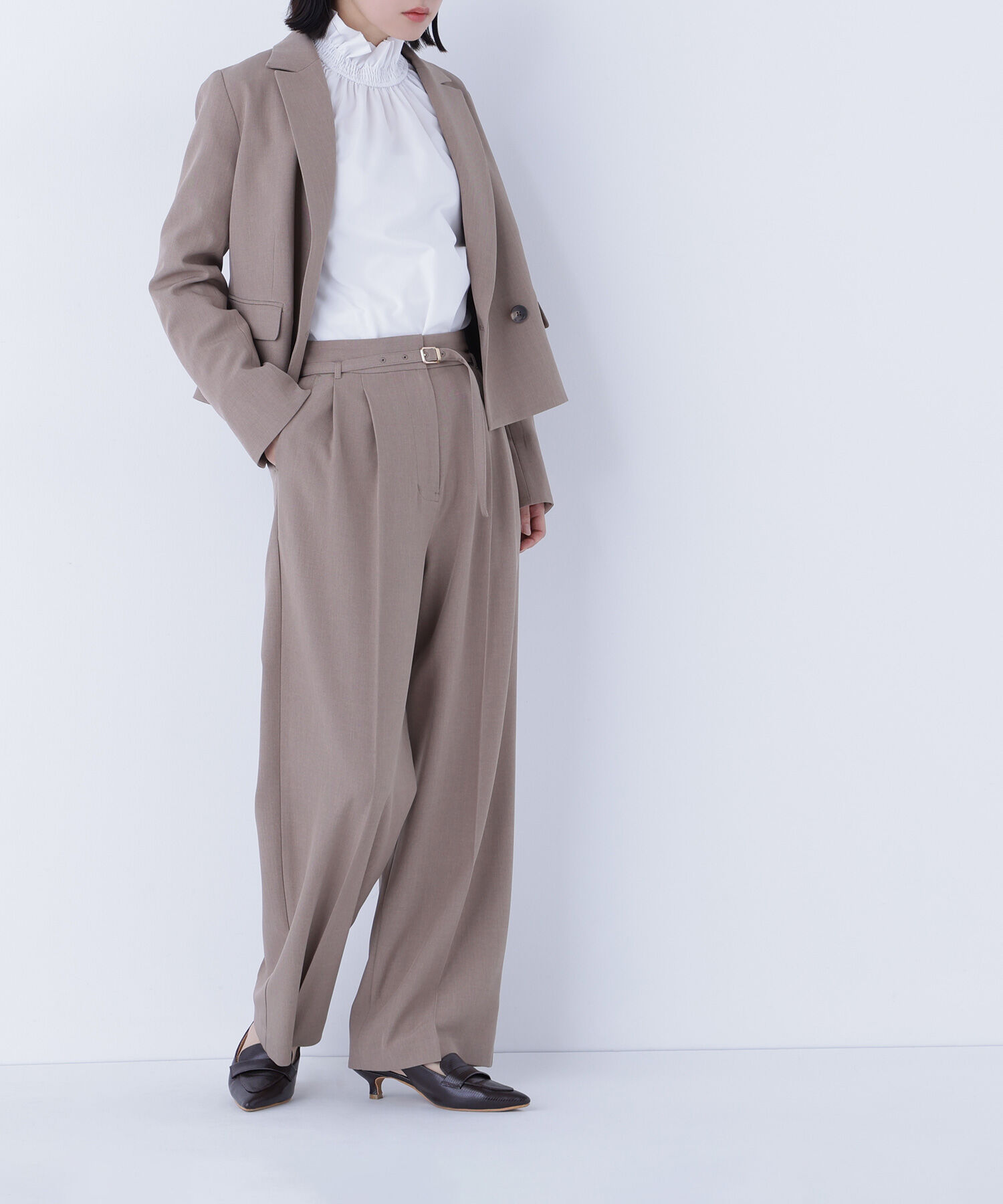  「クラッシー SETUP ツータックパンツ」|その他|