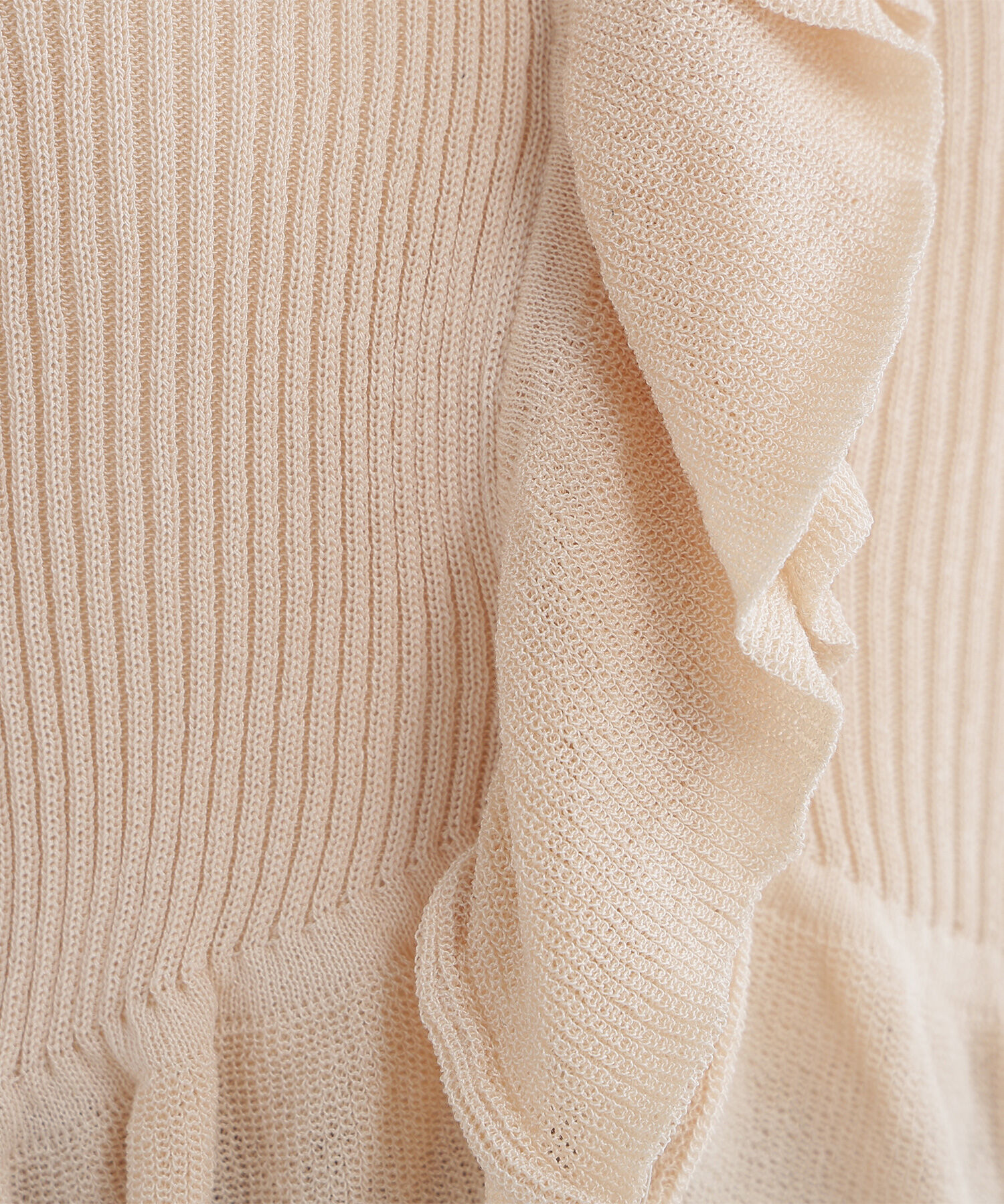  「フリルトリムカーディガン」|ニット・セーター|