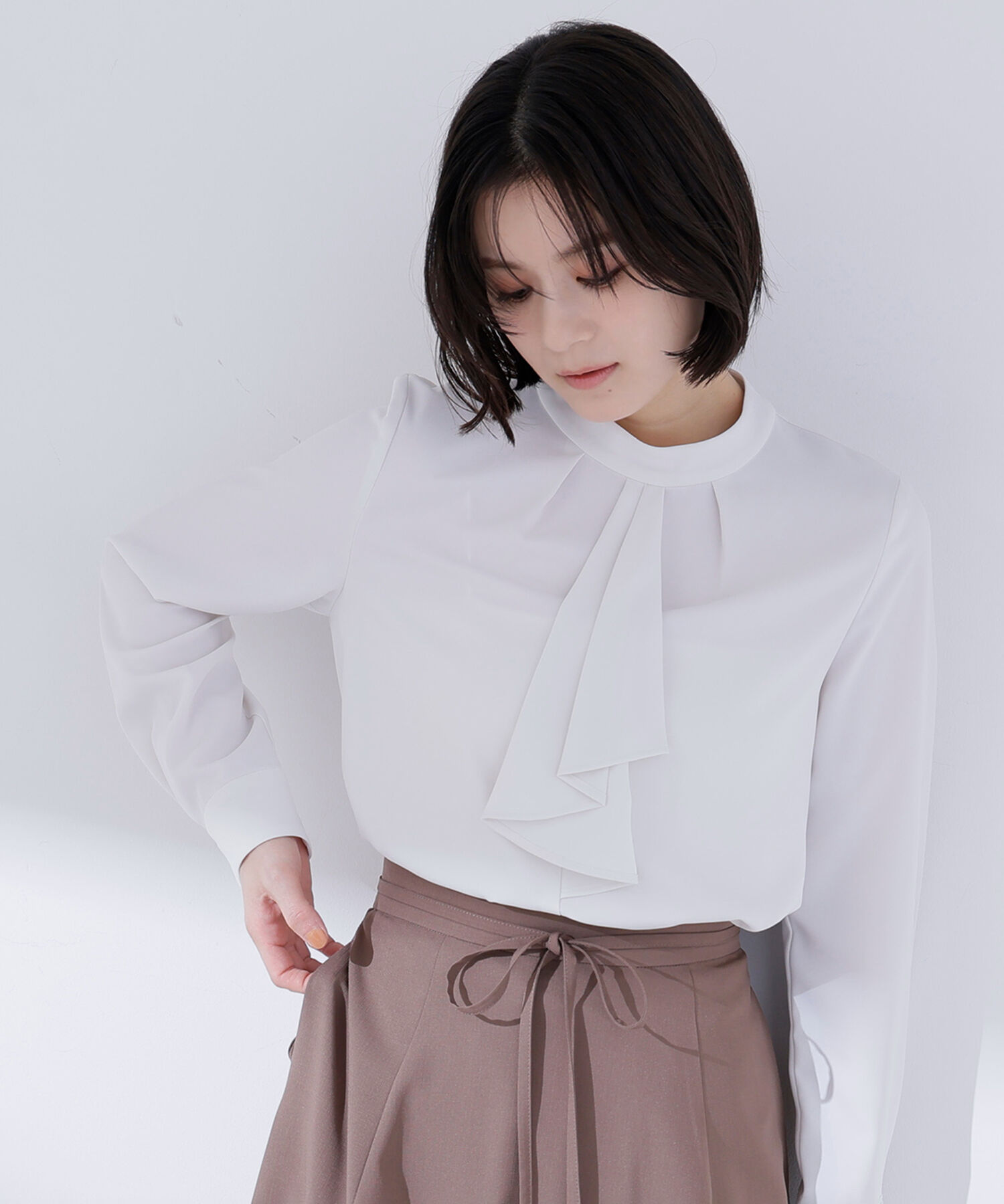  「ラッフルボウタイブラウス」|シャツ・ブラウス|