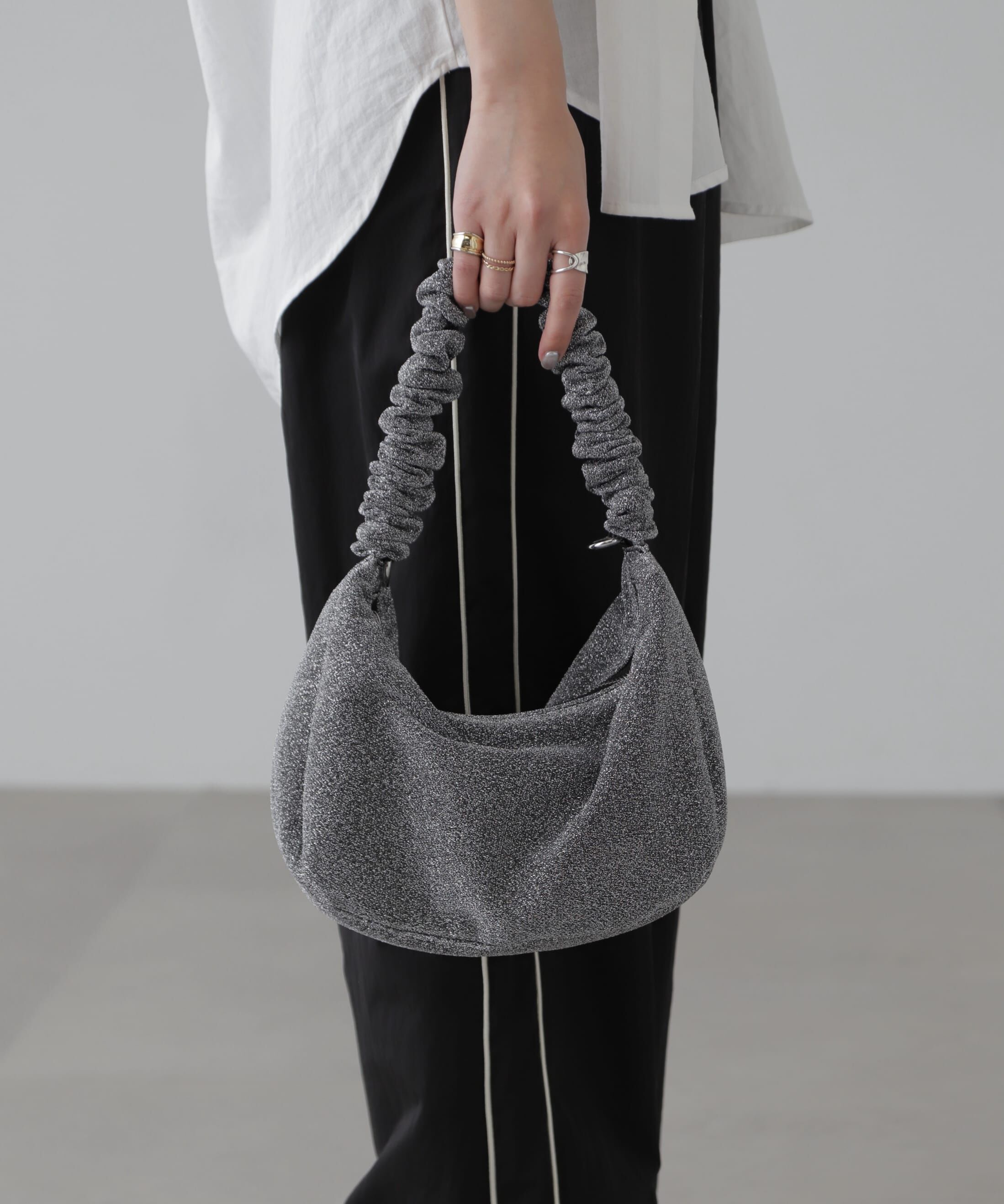  「ルーズハンドルバッグ」|その他|シルバーラメ1