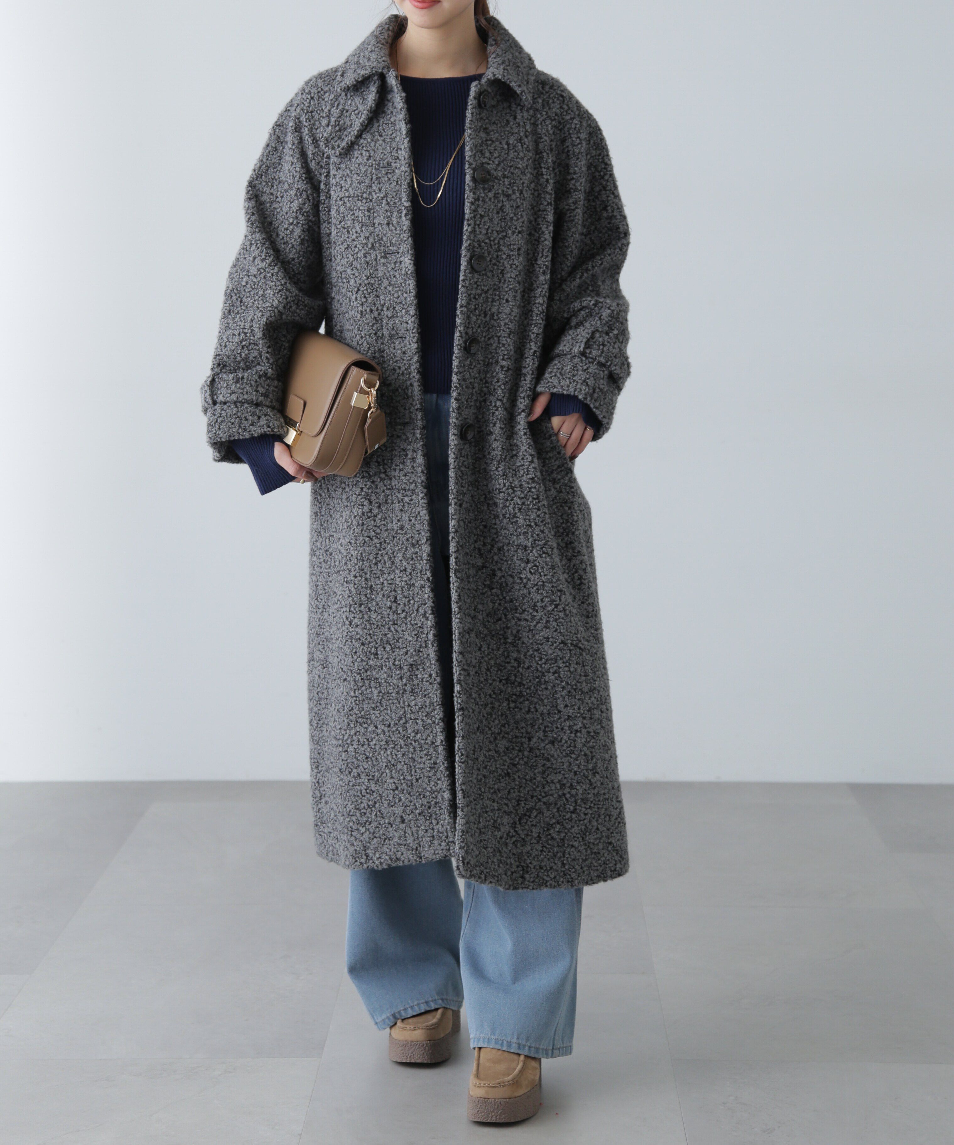  「2wayブークレステンカラーロングコート」|その他|