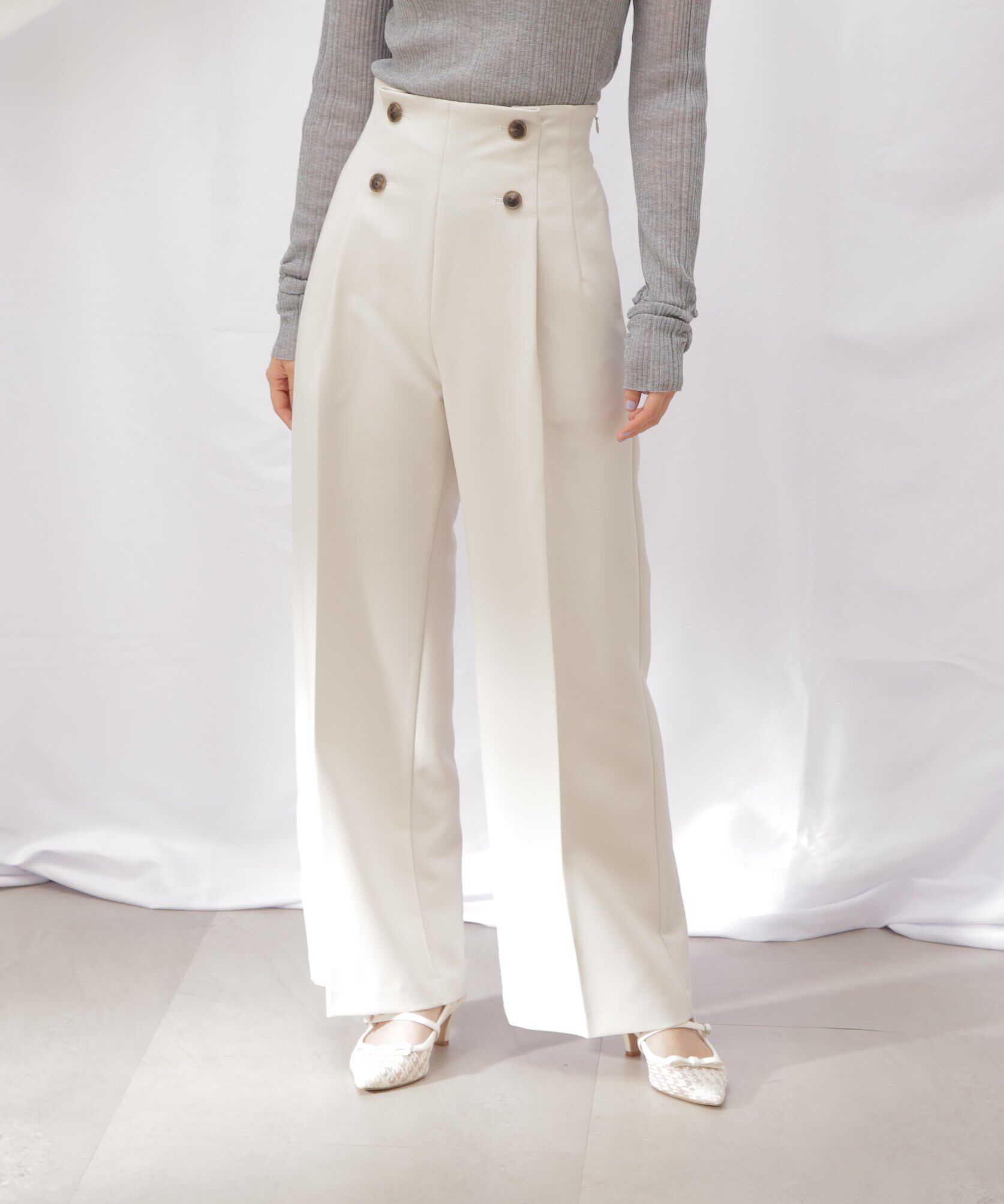  「スコッチ釦ワイドパンツ」|その他|