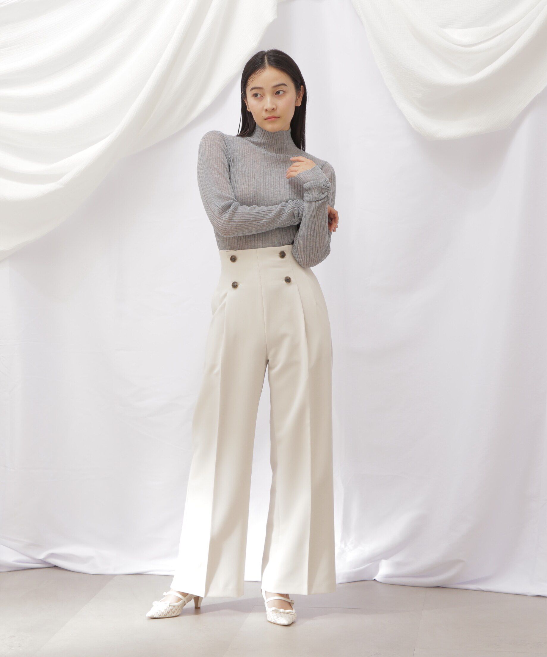  「スコッチ釦ワイドパンツ」|その他|