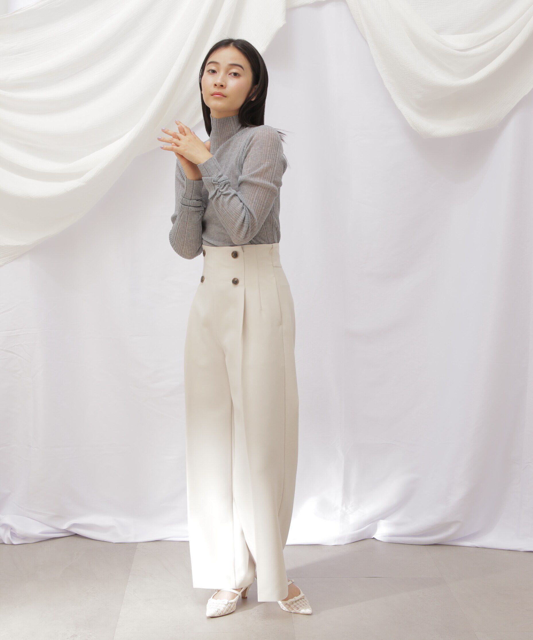  「スコッチ釦ワイドパンツ」|その他|