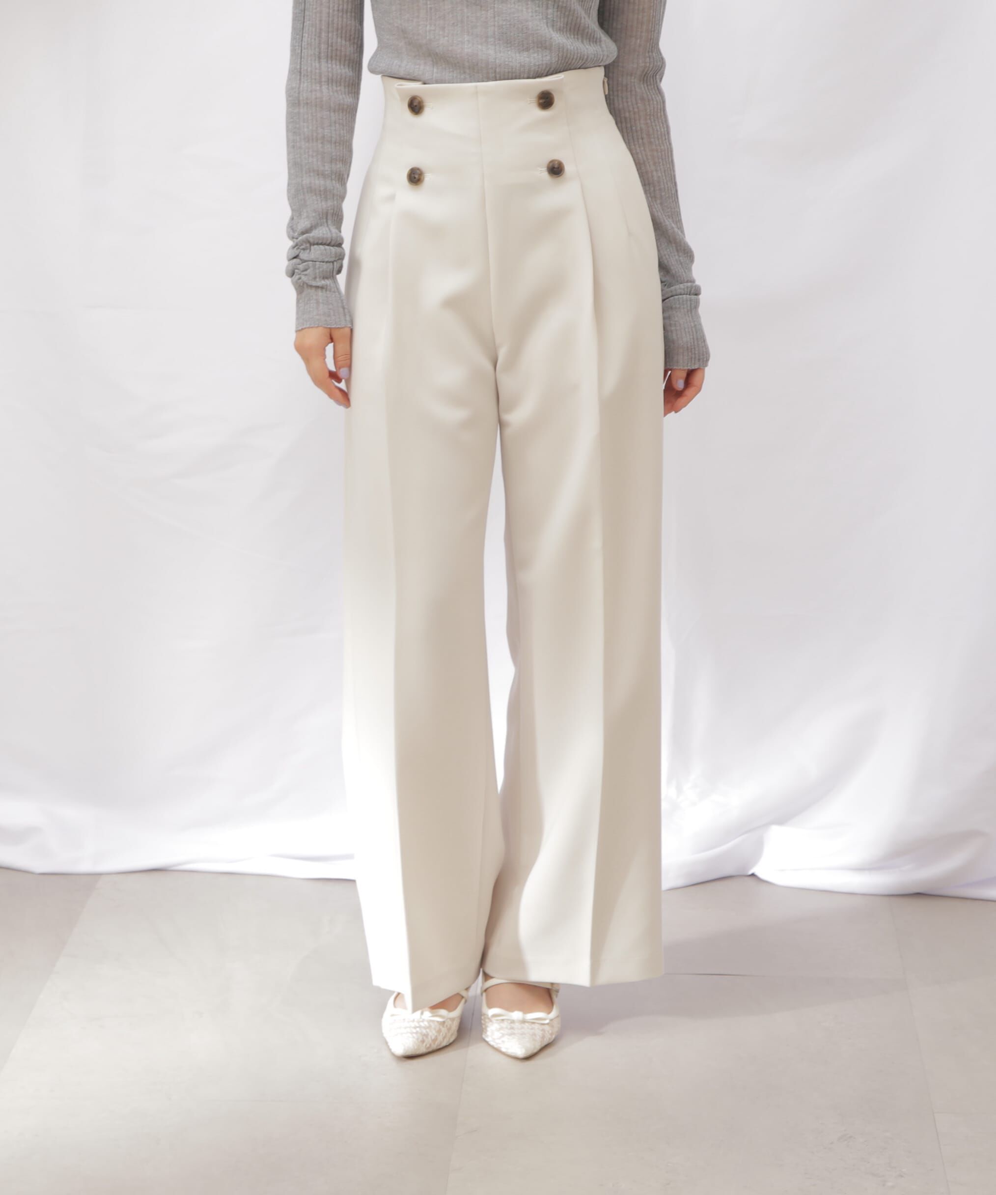  「スコッチ釦ワイドパンツ」|その他|