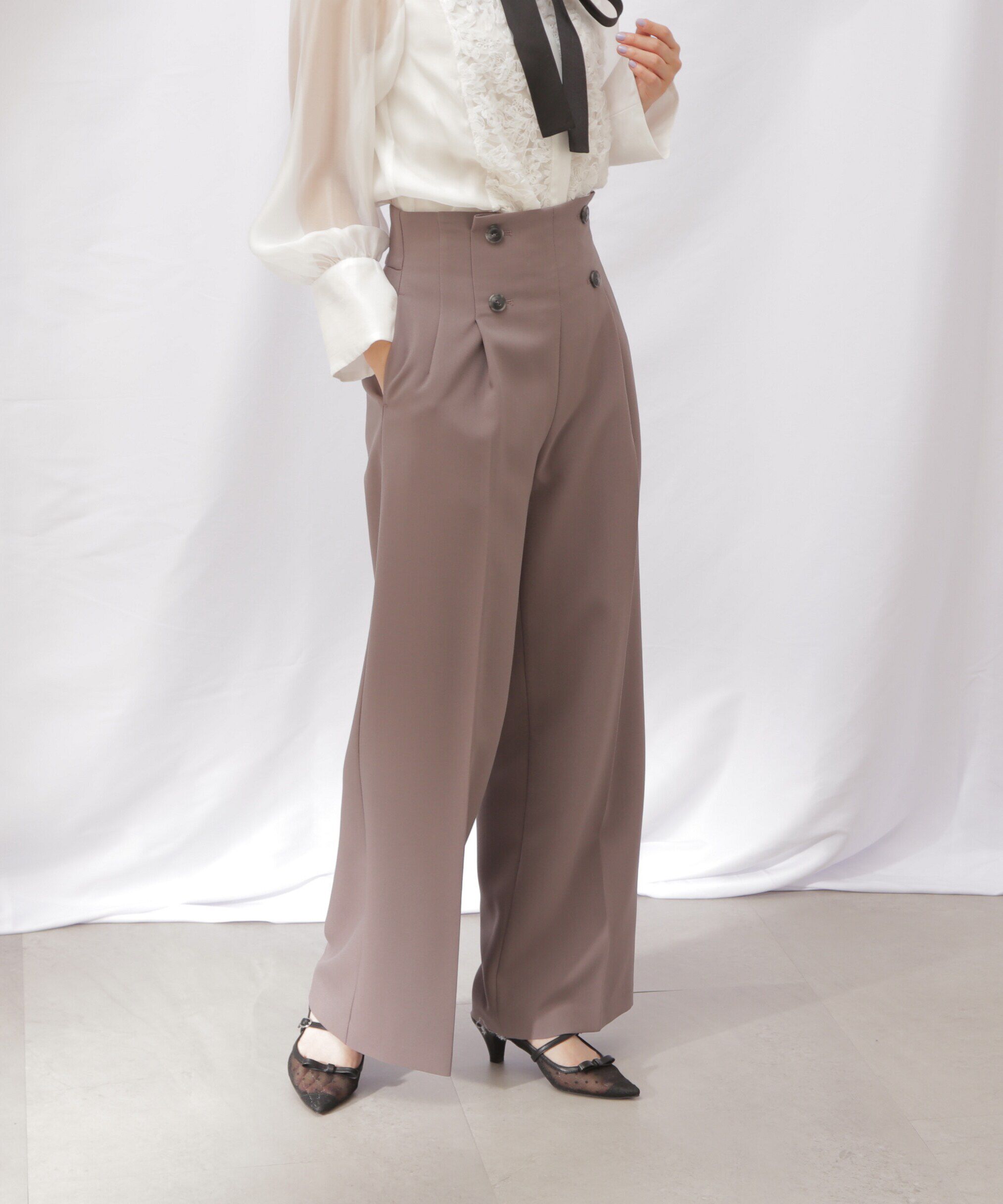  「スコッチ釦ワイドパンツ」|その他|