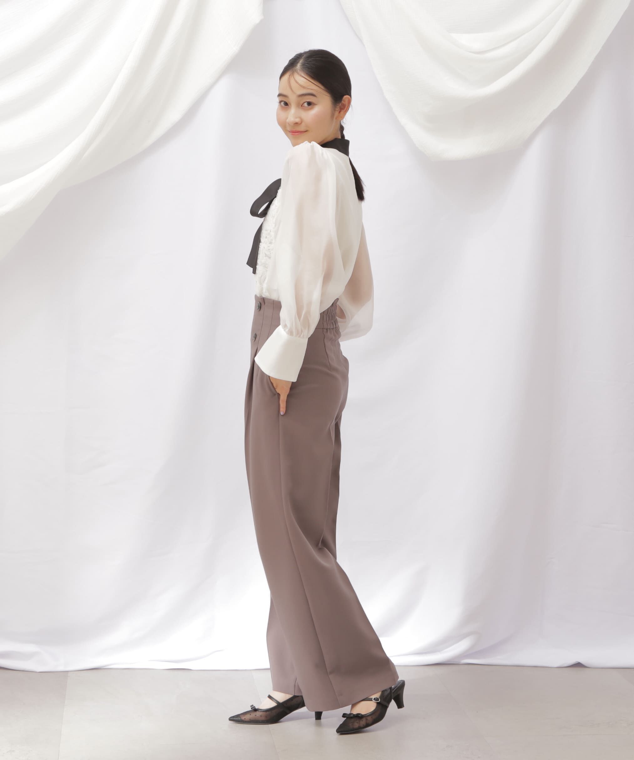  「スコッチ釦ワイドパンツ」|その他|