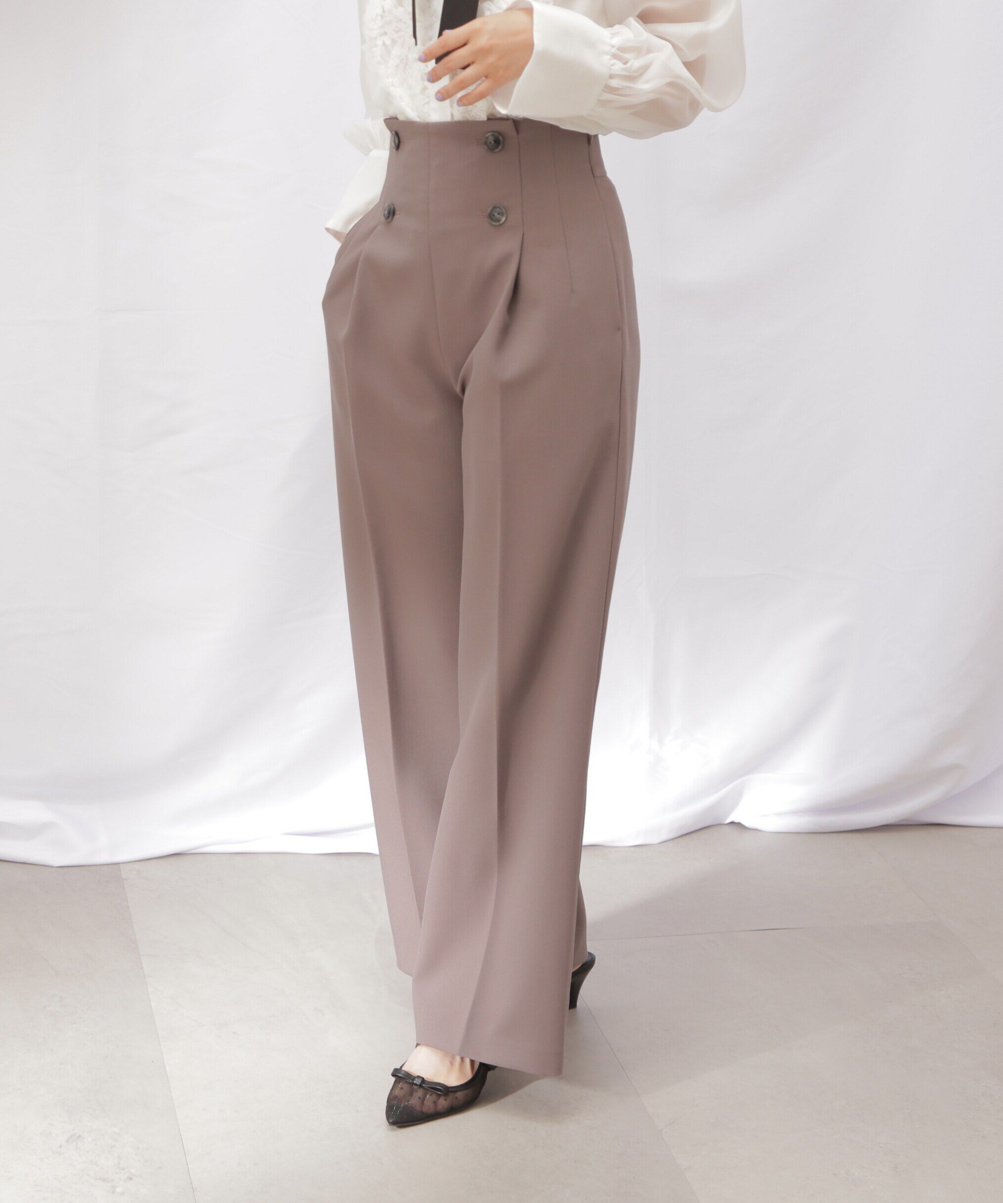  「スコッチ釦ワイドパンツ」|その他|