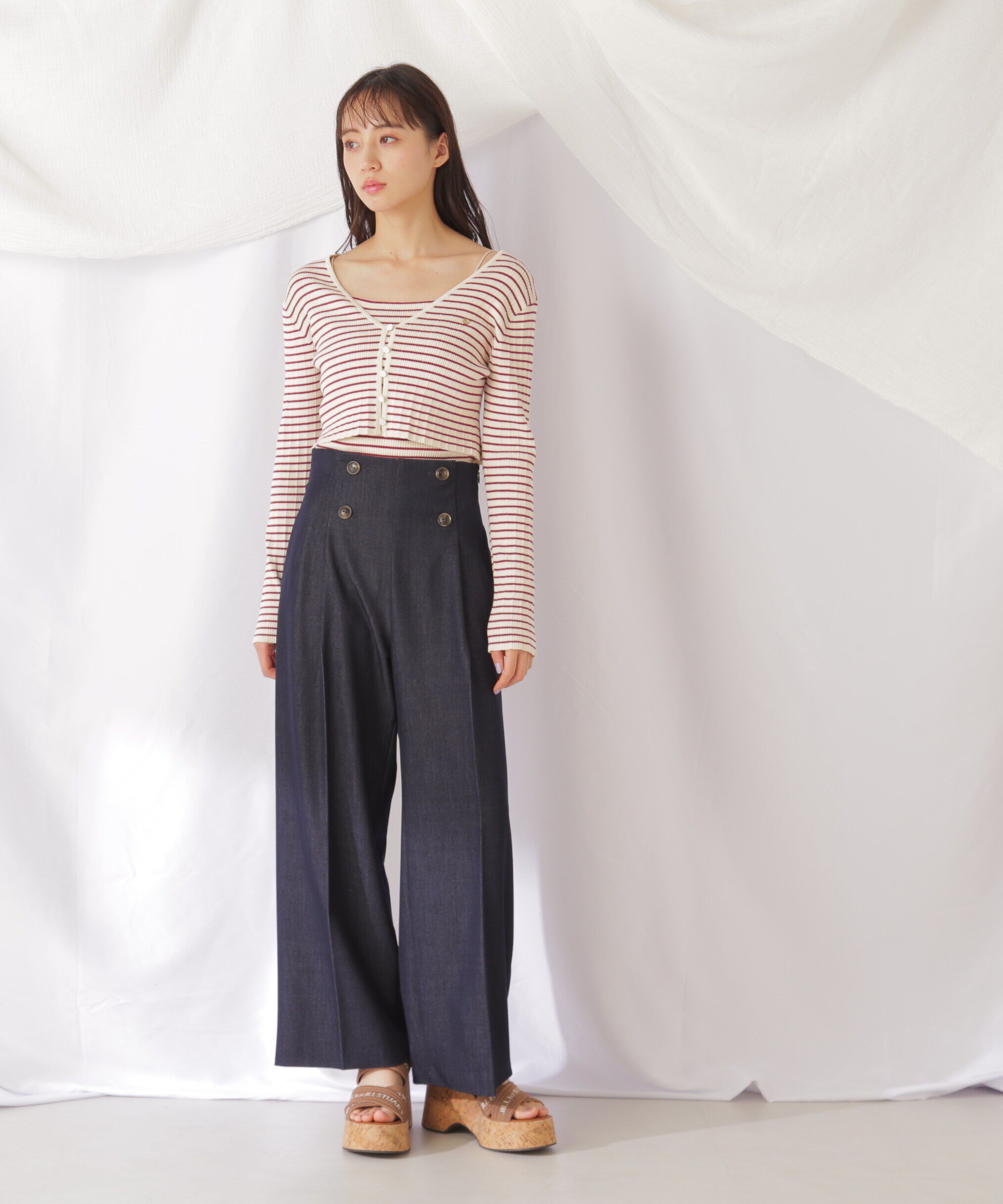  「スコッチ釦ワイドパンツ」|その他|