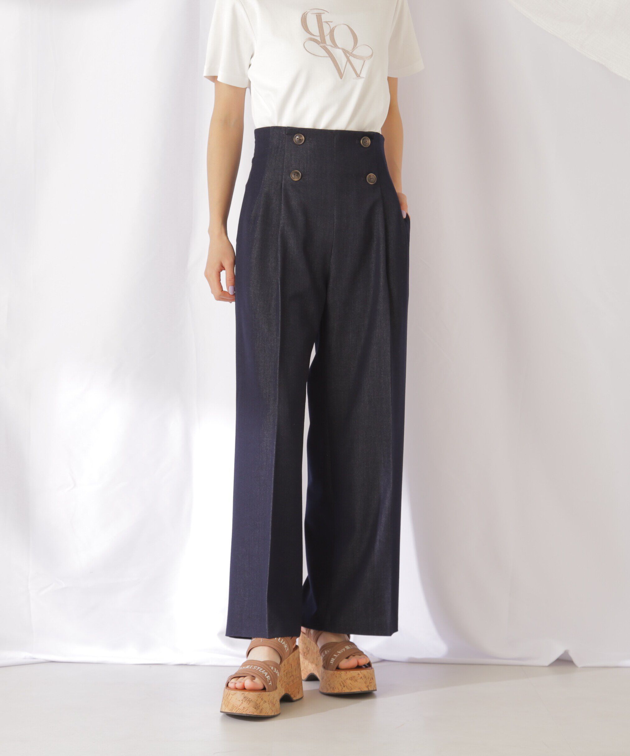  「スコッチ釦ワイドパンツ」|その他|