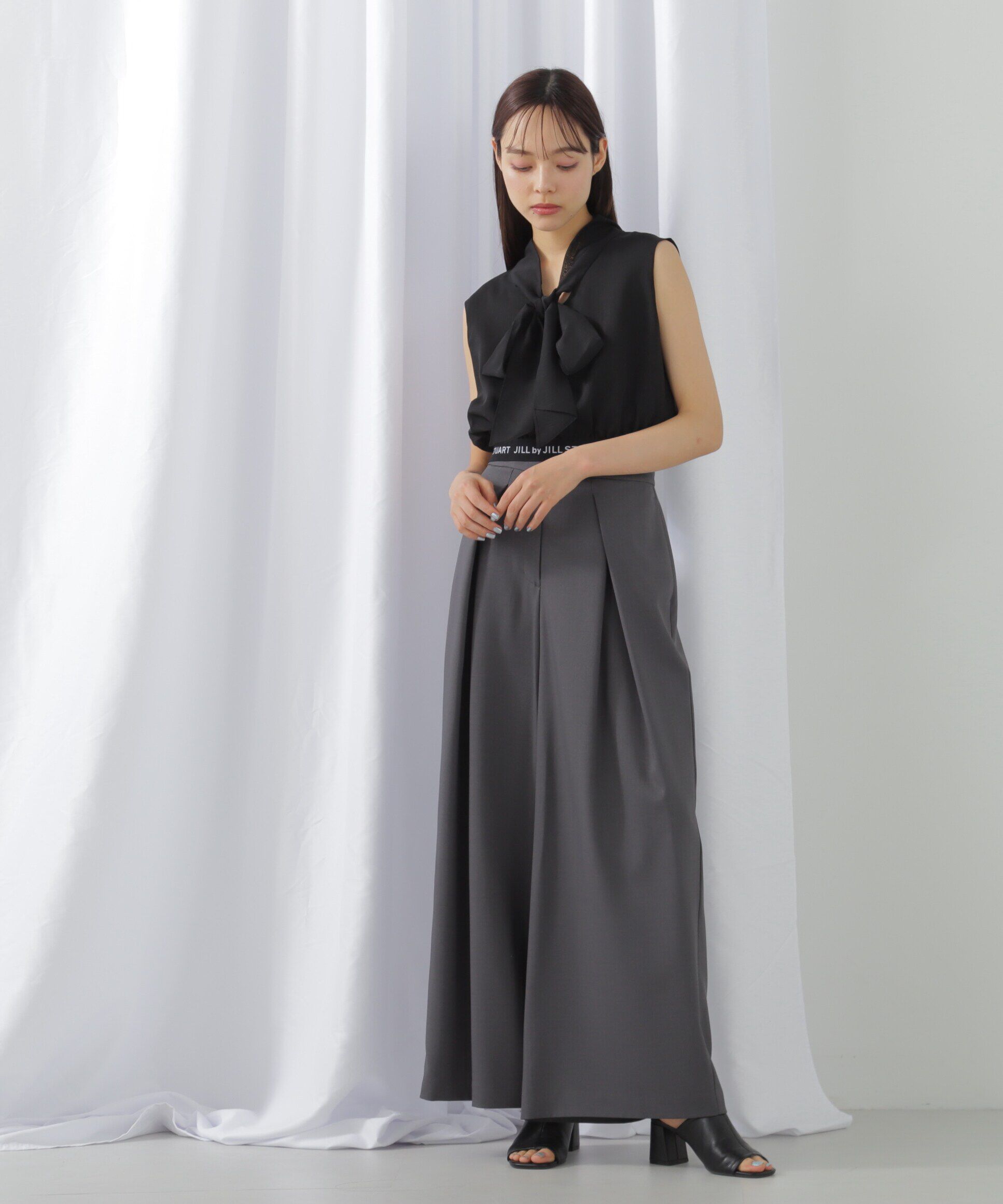  「シアーストライプボウタイブラウス」|シャツ・ブラウス|