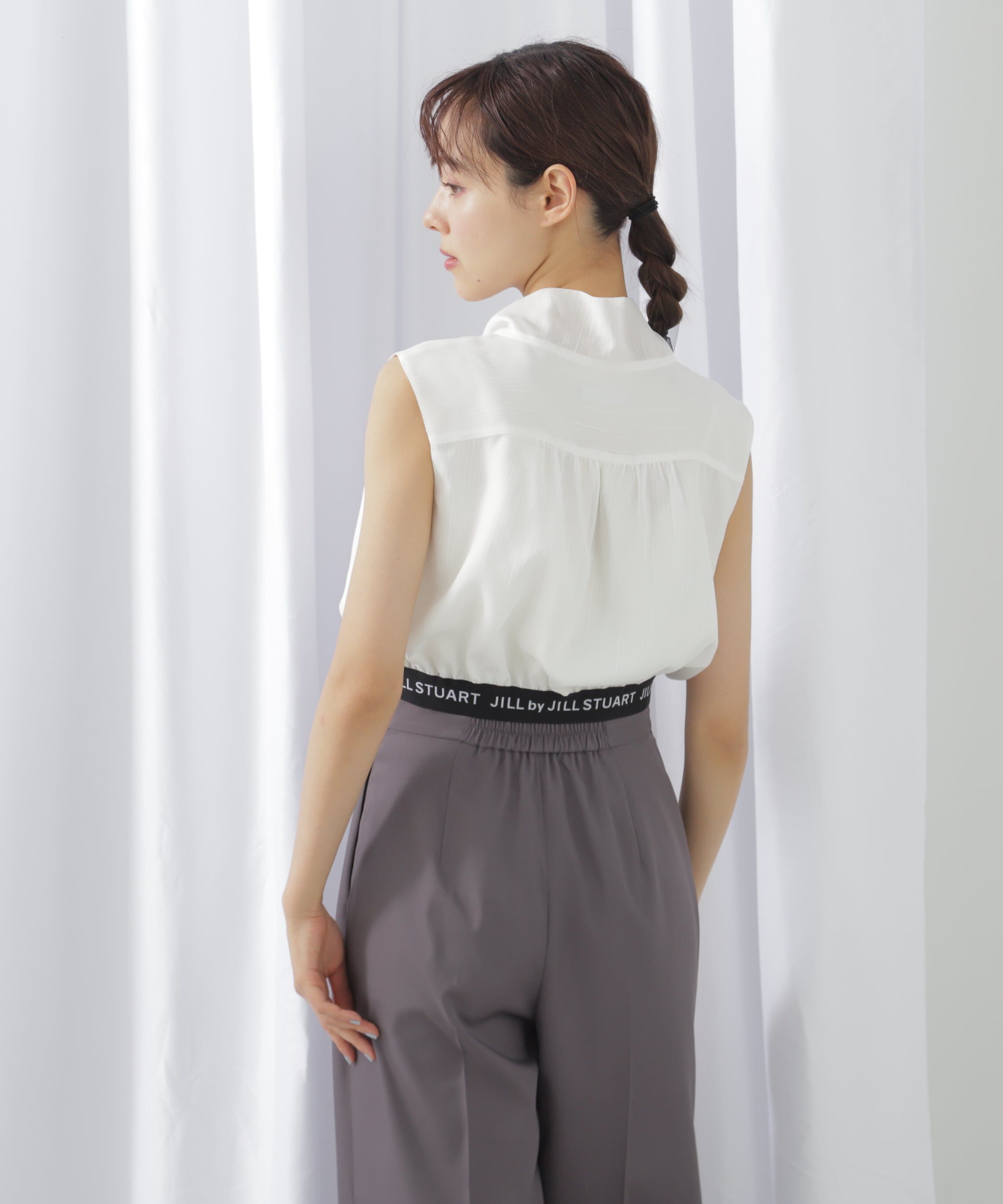  「シアーストライプボウタイブラウス」|シャツ・ブラウス|