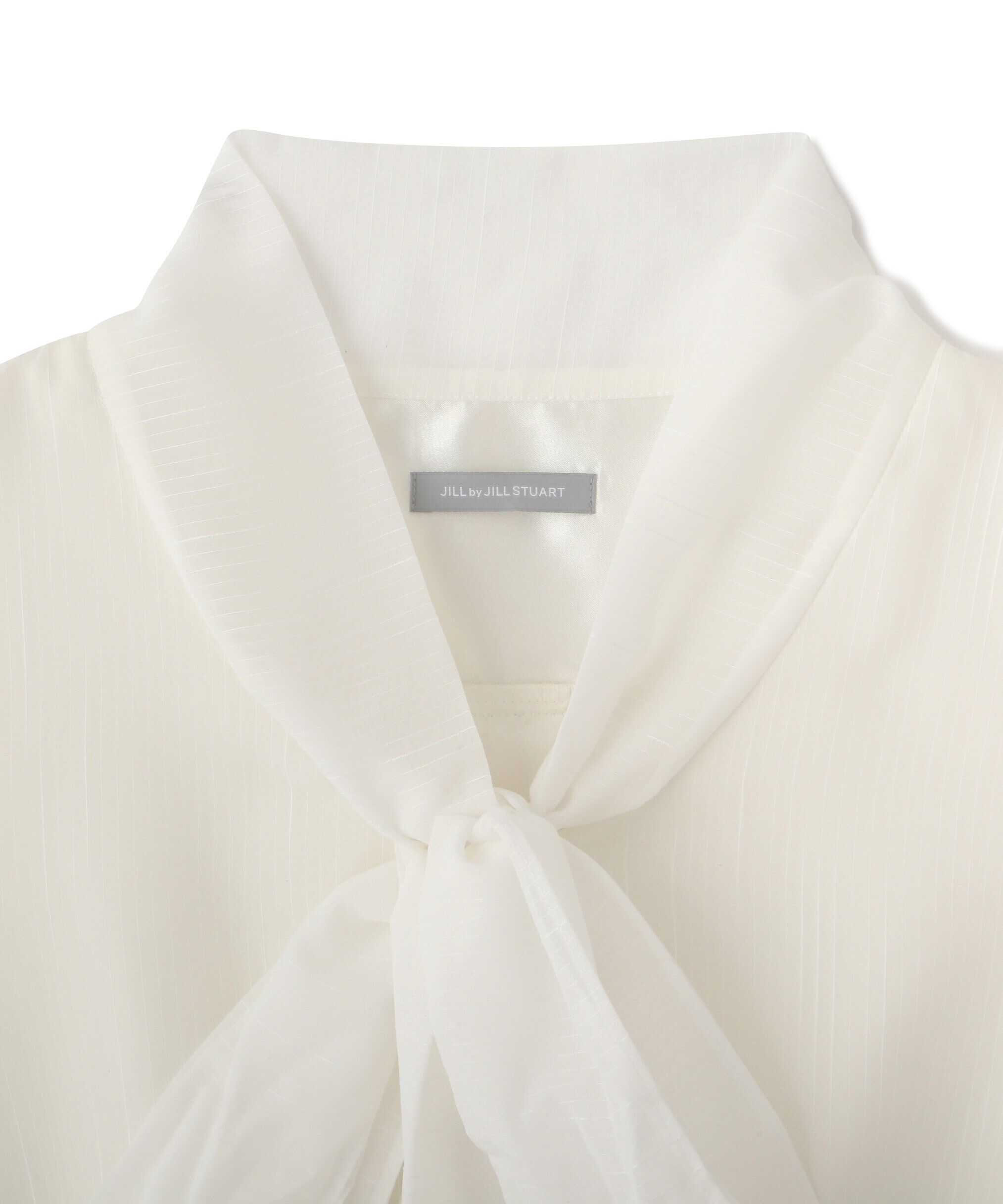  「シアーストライプボウタイブラウス」|シャツ・ブラウス|