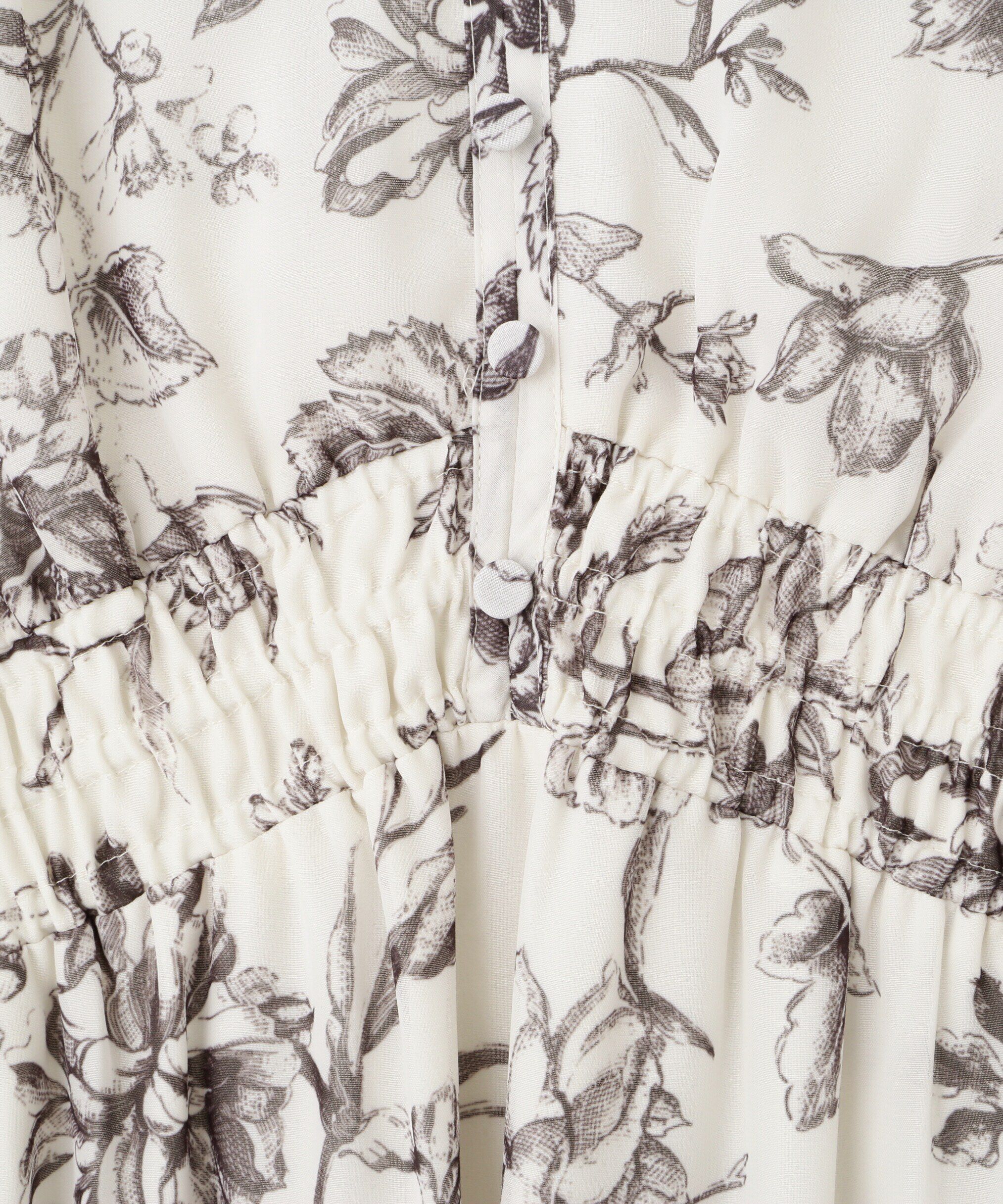  「◇ビッグフラワーシャーリングワンピース　WEB限定カラー：レッド」|ワンピース|