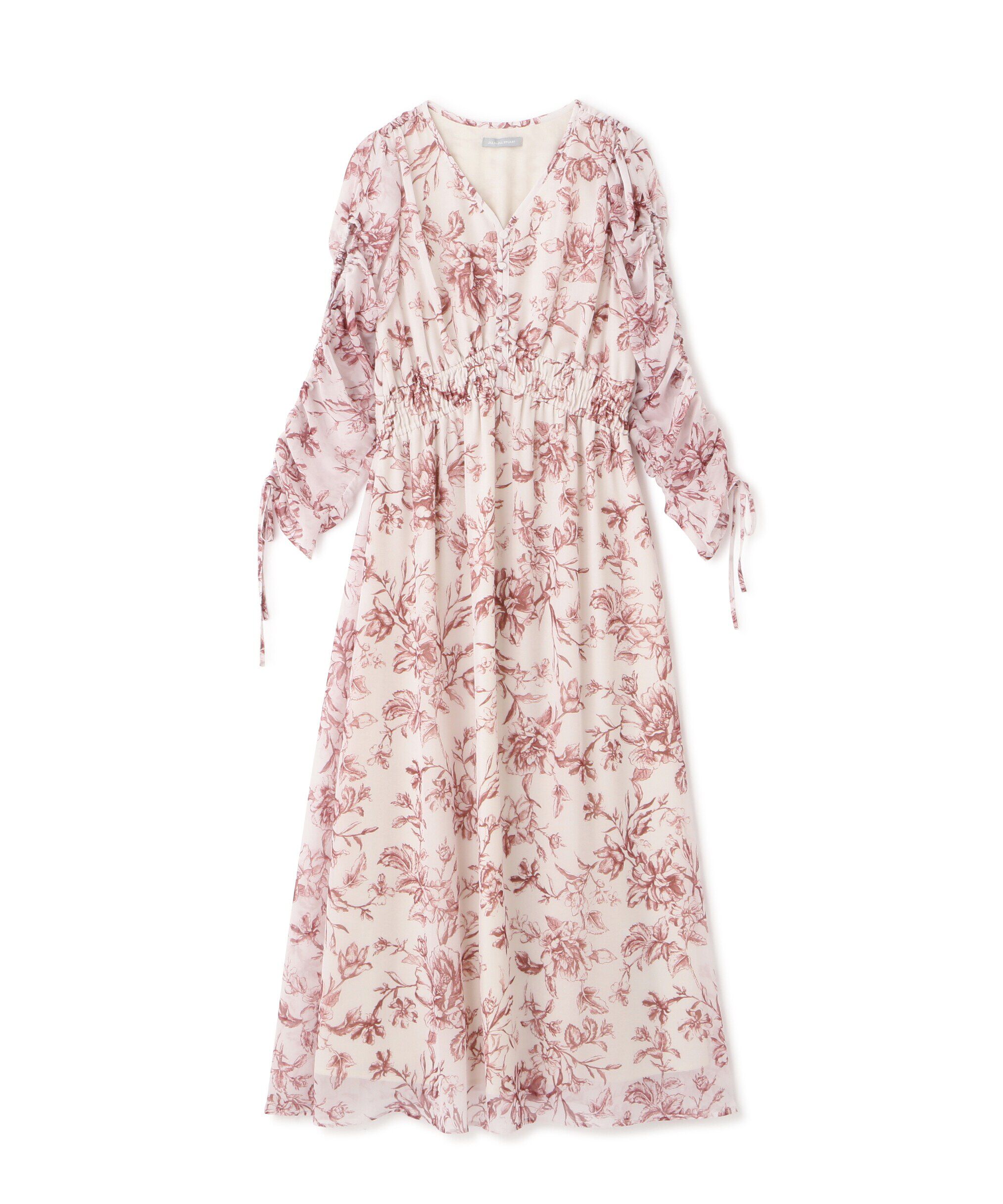  「◇ビッグフラワーシャーリングワンピース　WEB限定カラー：レッド」|ワンピース|