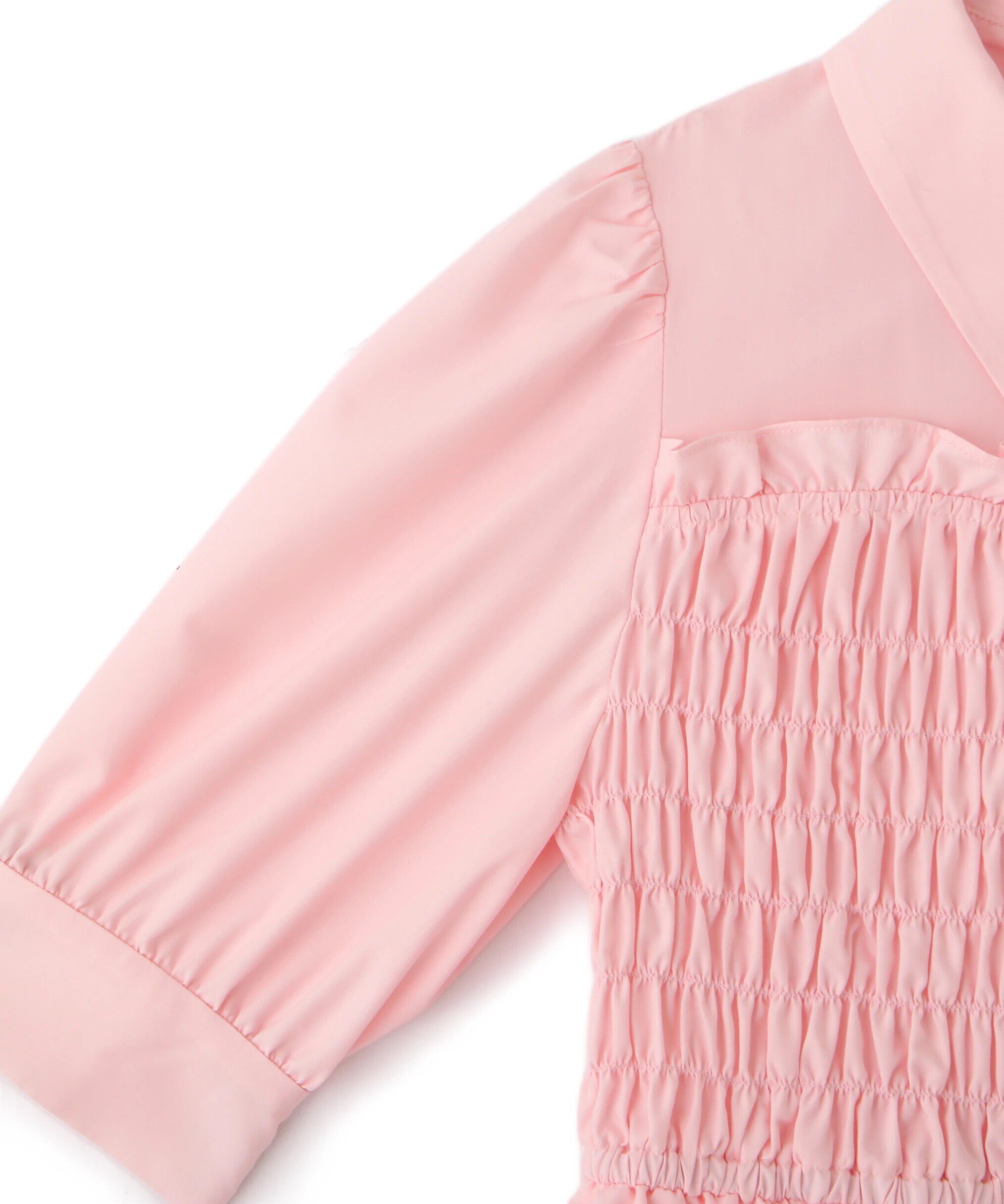  「ビスチェ風シャーリングブラウス」|シャツ・ブラウス|