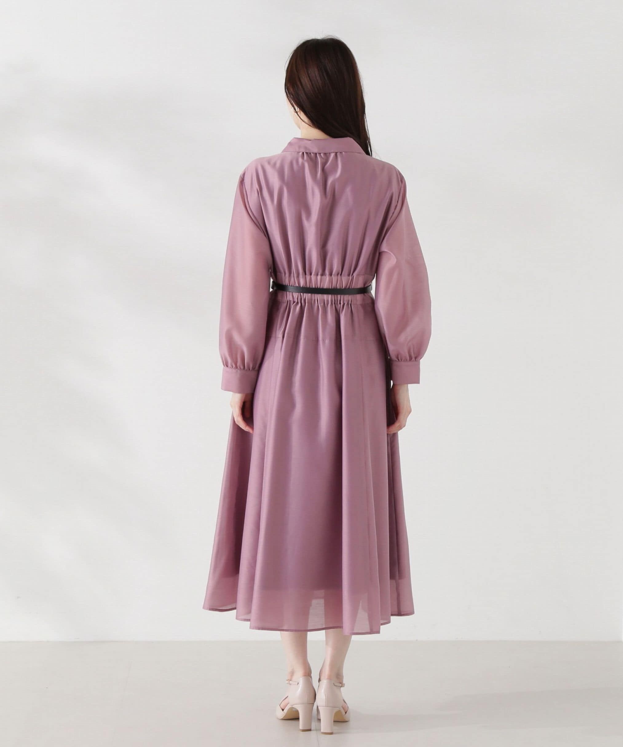 PROPORTION BODY DRESSING「切り替えタックシャツワンピース24AW」|ワンピース|