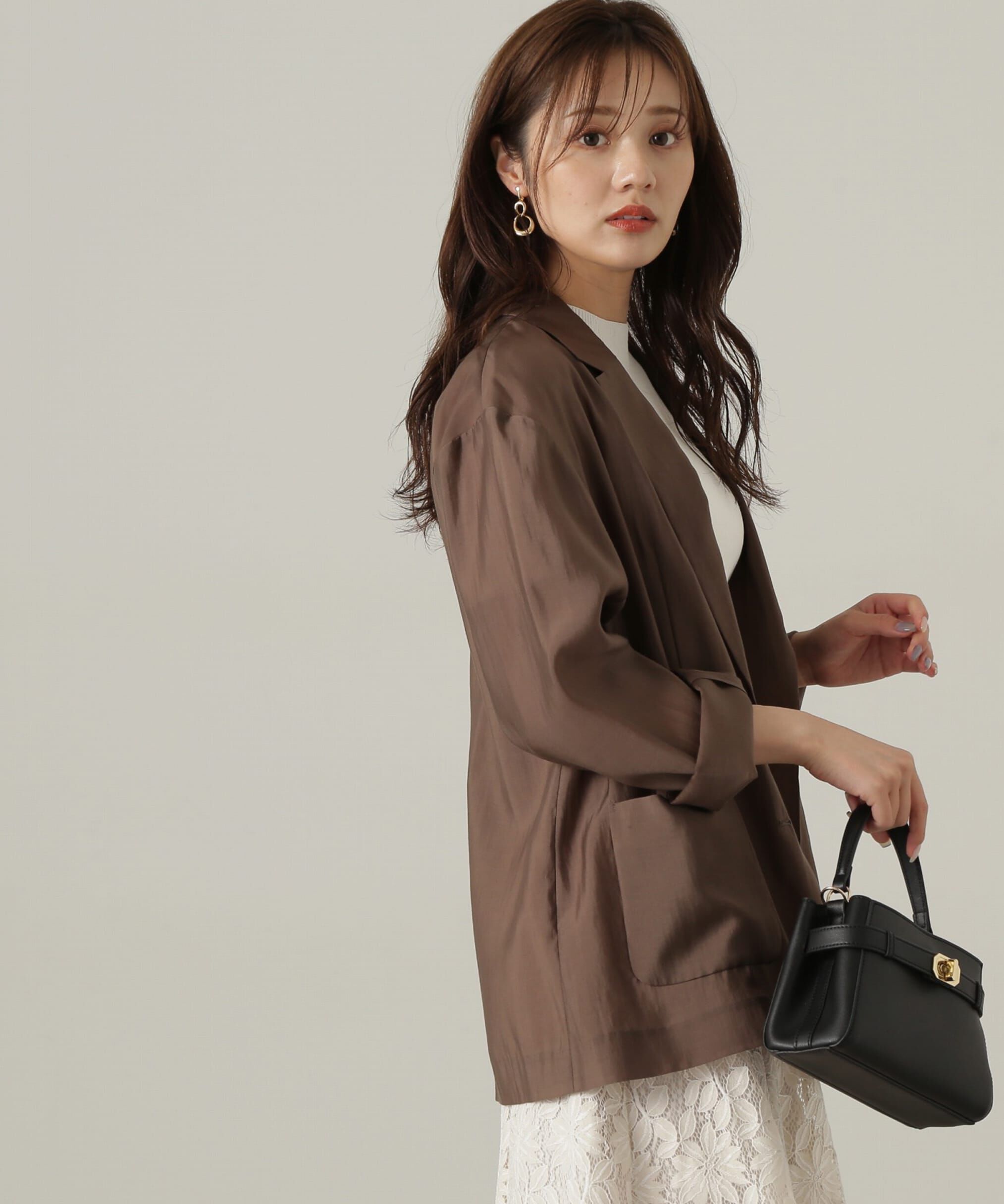 PROPORTION BODY DRESSING「シアージャケット24AW」|その他|ブラウン