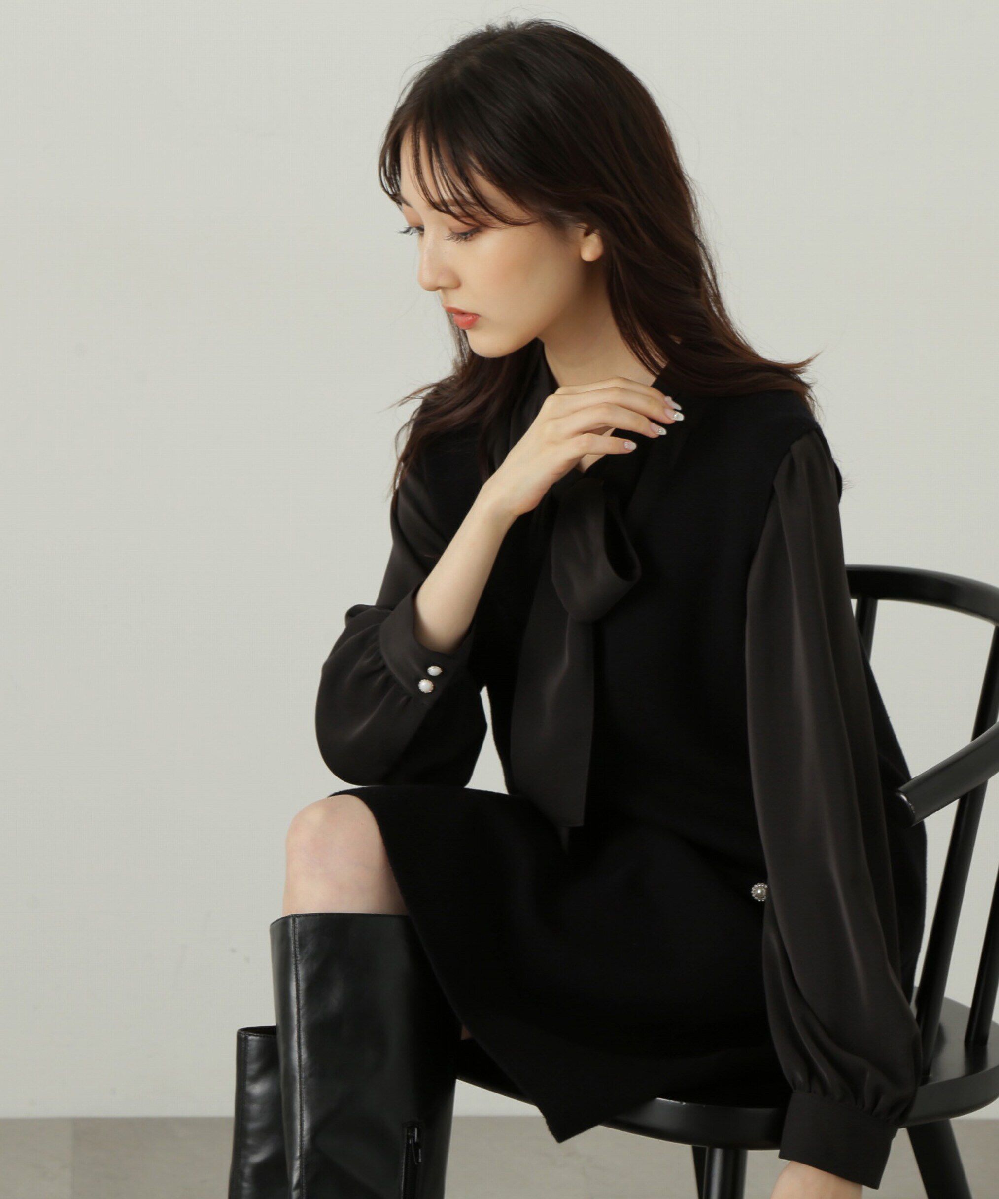 PROPORTION BODY DRESSING「2wayボウタイブラウス24AW」|シャツ・ブラウス|