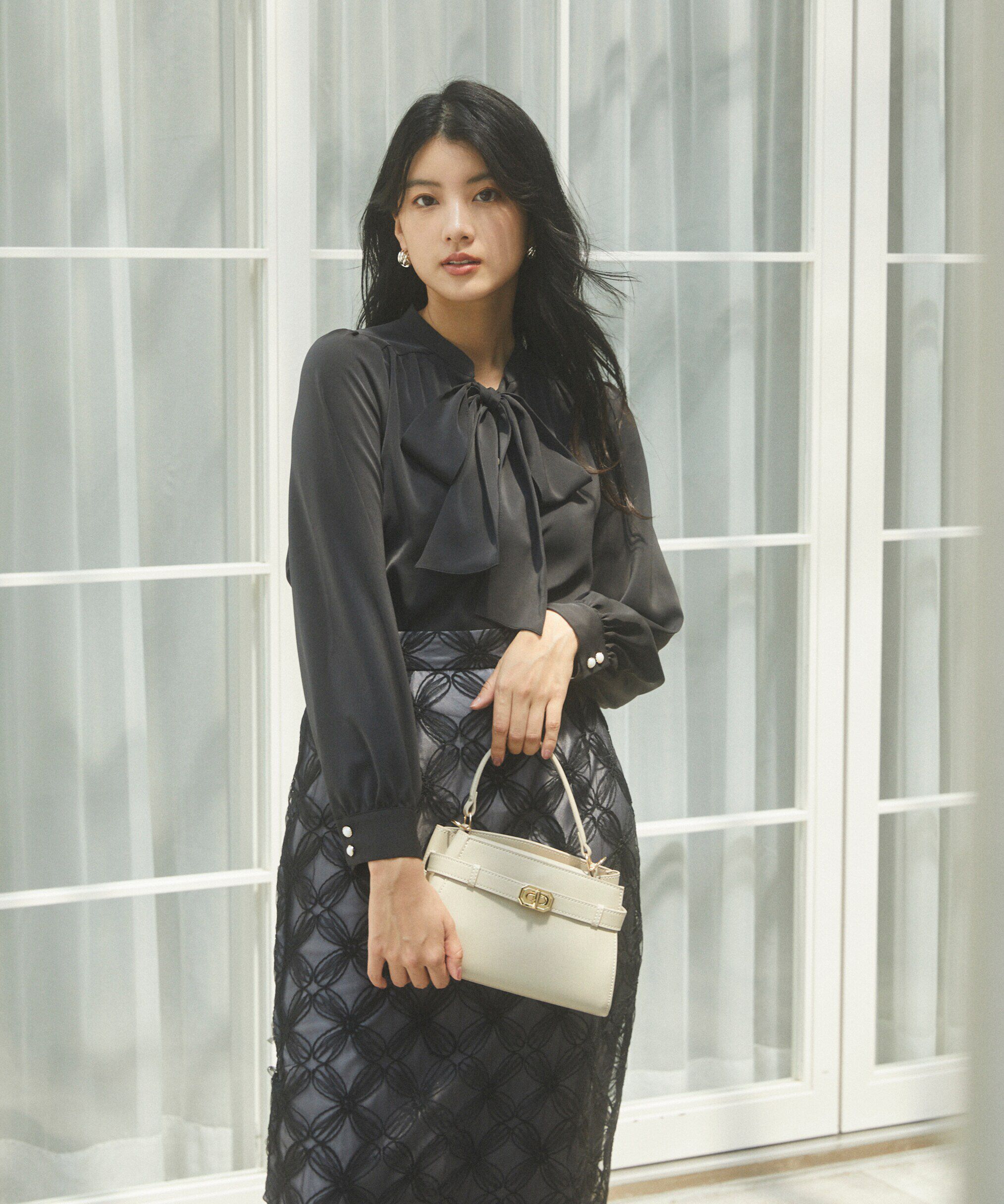 PROPORTION BODY DRESSING「2wayボウタイブラウス24AW」|シャツ・ブラウス|