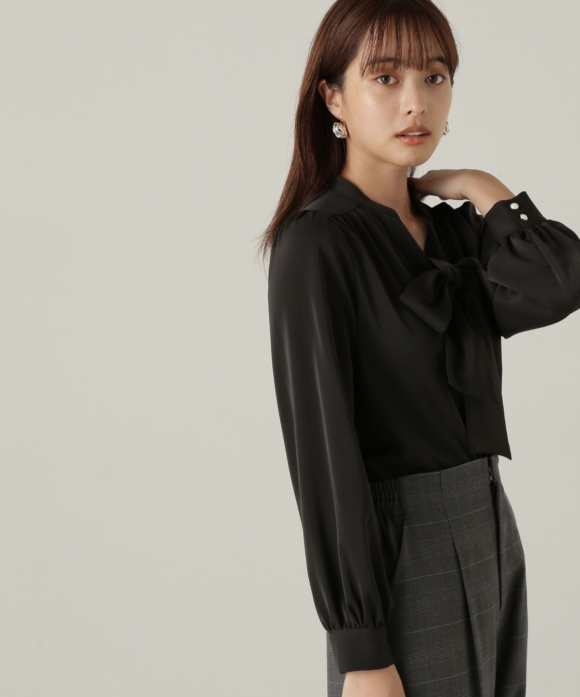 PROPORTION BODY DRESSING「2wayボウタイブラウス24AW」|シャツ・ブラウス|