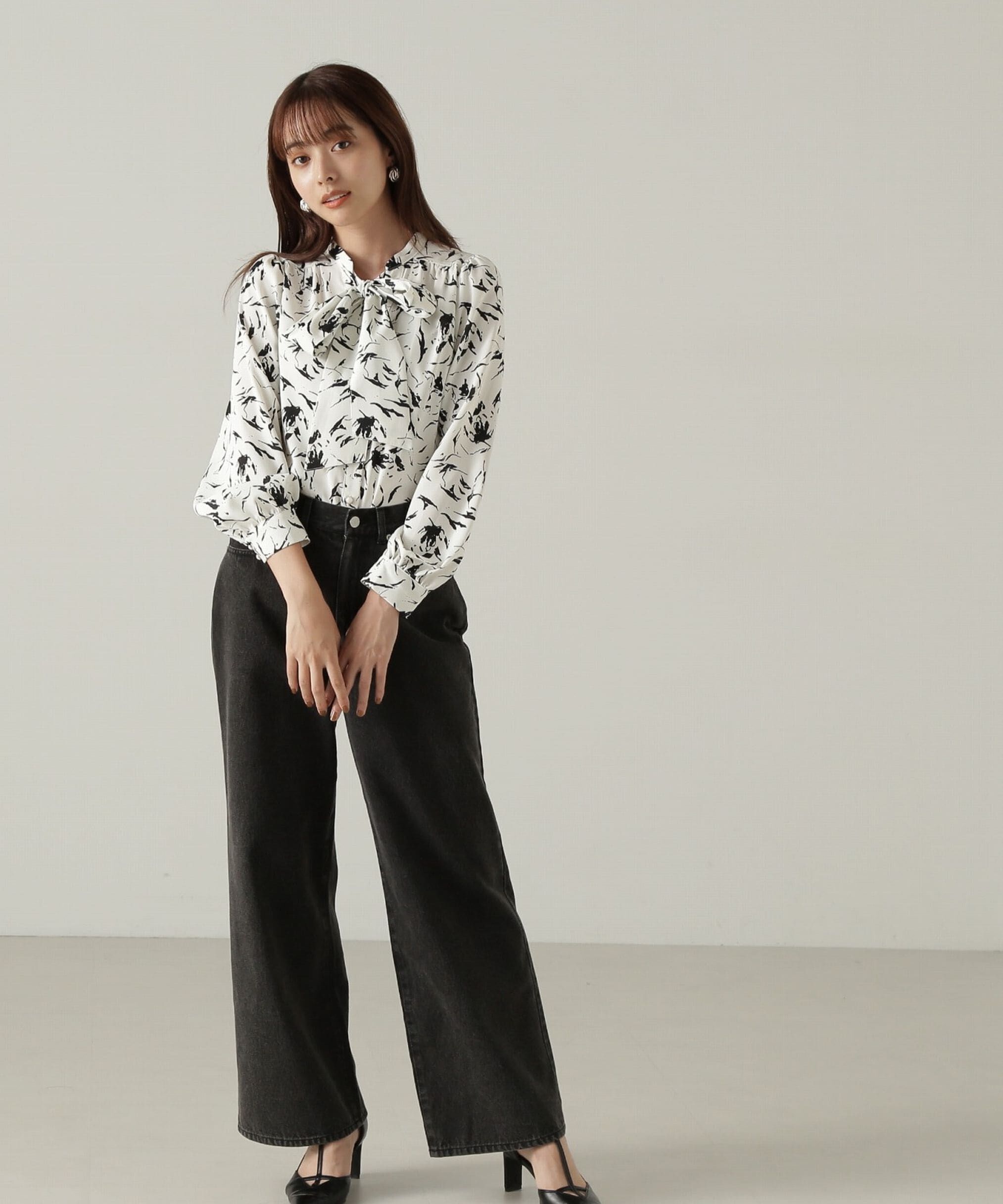 PROPORTION BODY DRESSING「2wayボウタイブラウス24AW」|シャツ・ブラウス|