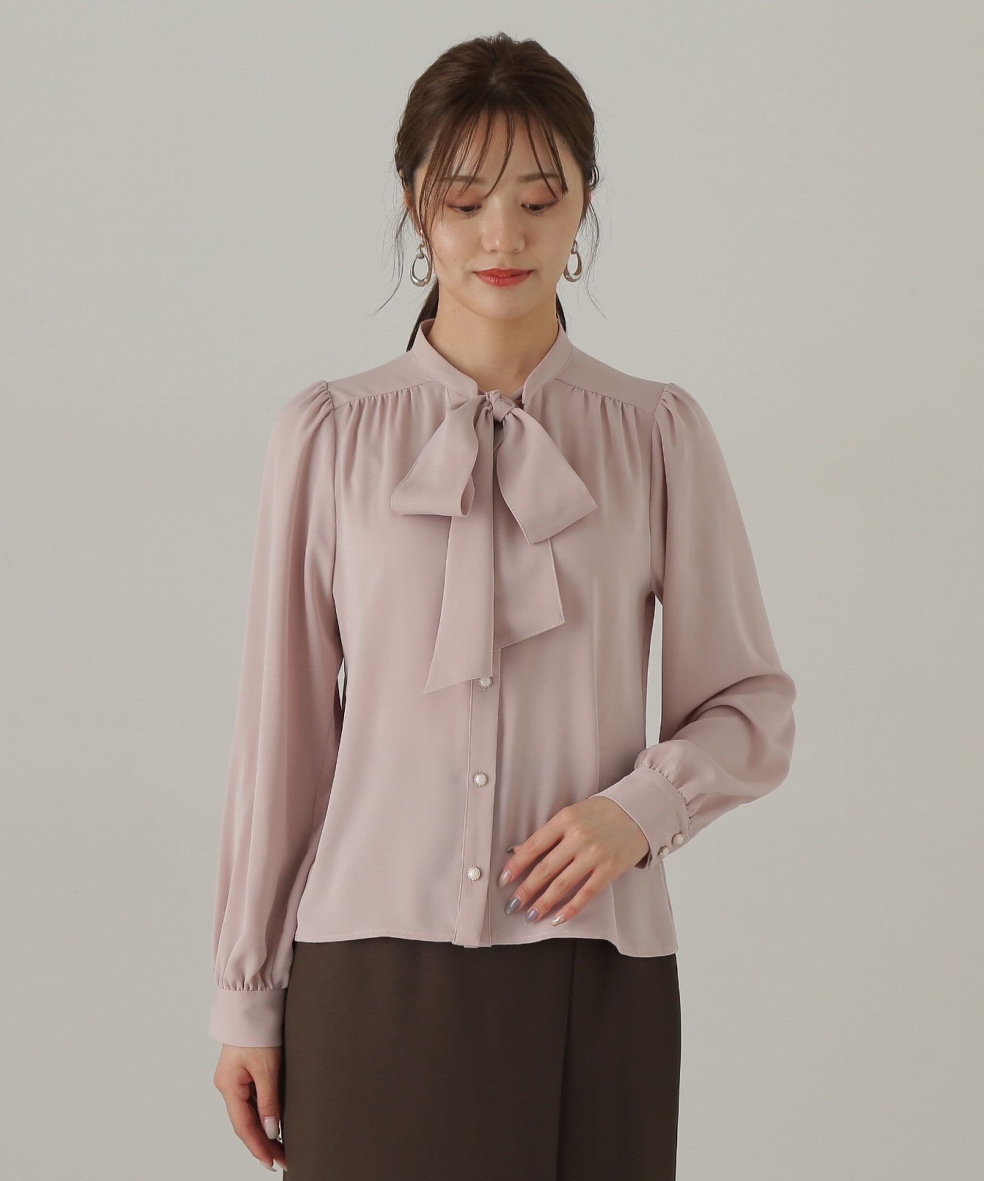 PROPORTION BODY DRESSING「2wayボウタイブラウス24AW」|シャツ・ブラウス|