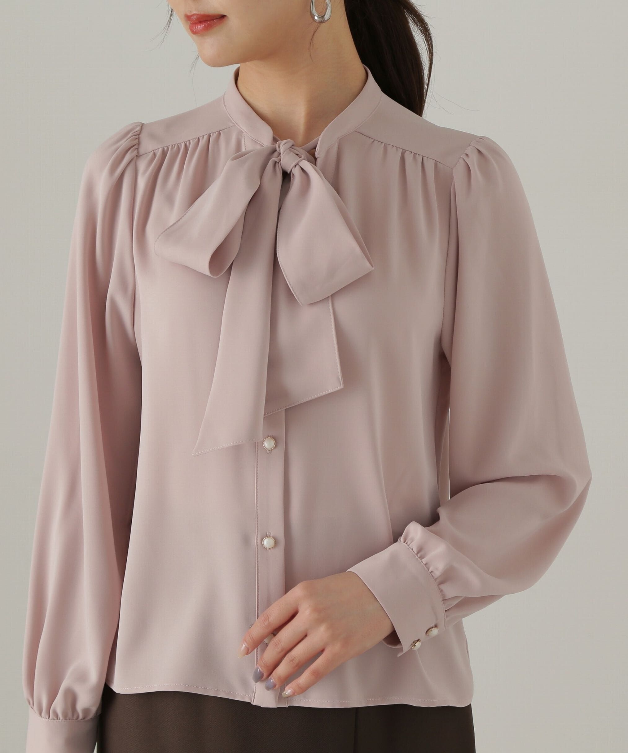 PROPORTION BODY DRESSING「2wayボウタイブラウス24AW」|シャツ・ブラウス|