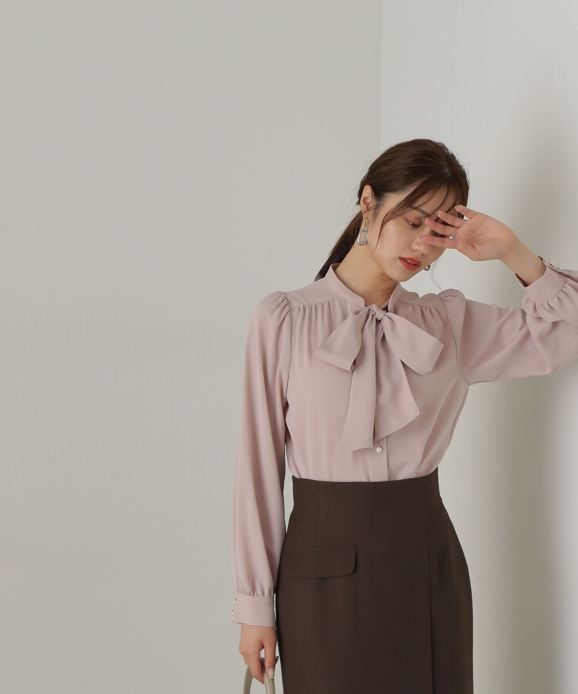 PROPORTION BODY DRESSING「2wayボウタイブラウス24AW」|シャツ・ブラウス|