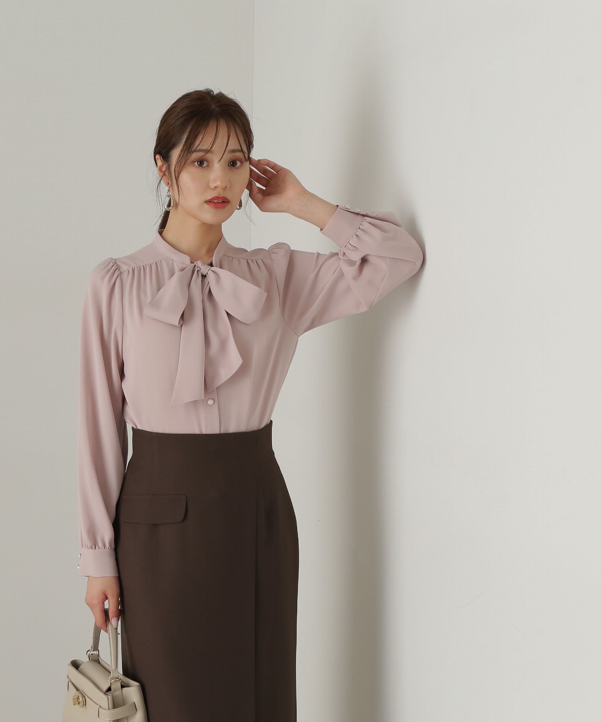 PROPORTION BODY DRESSING「2wayボウタイブラウス24AW」|シャツ・ブラウス|