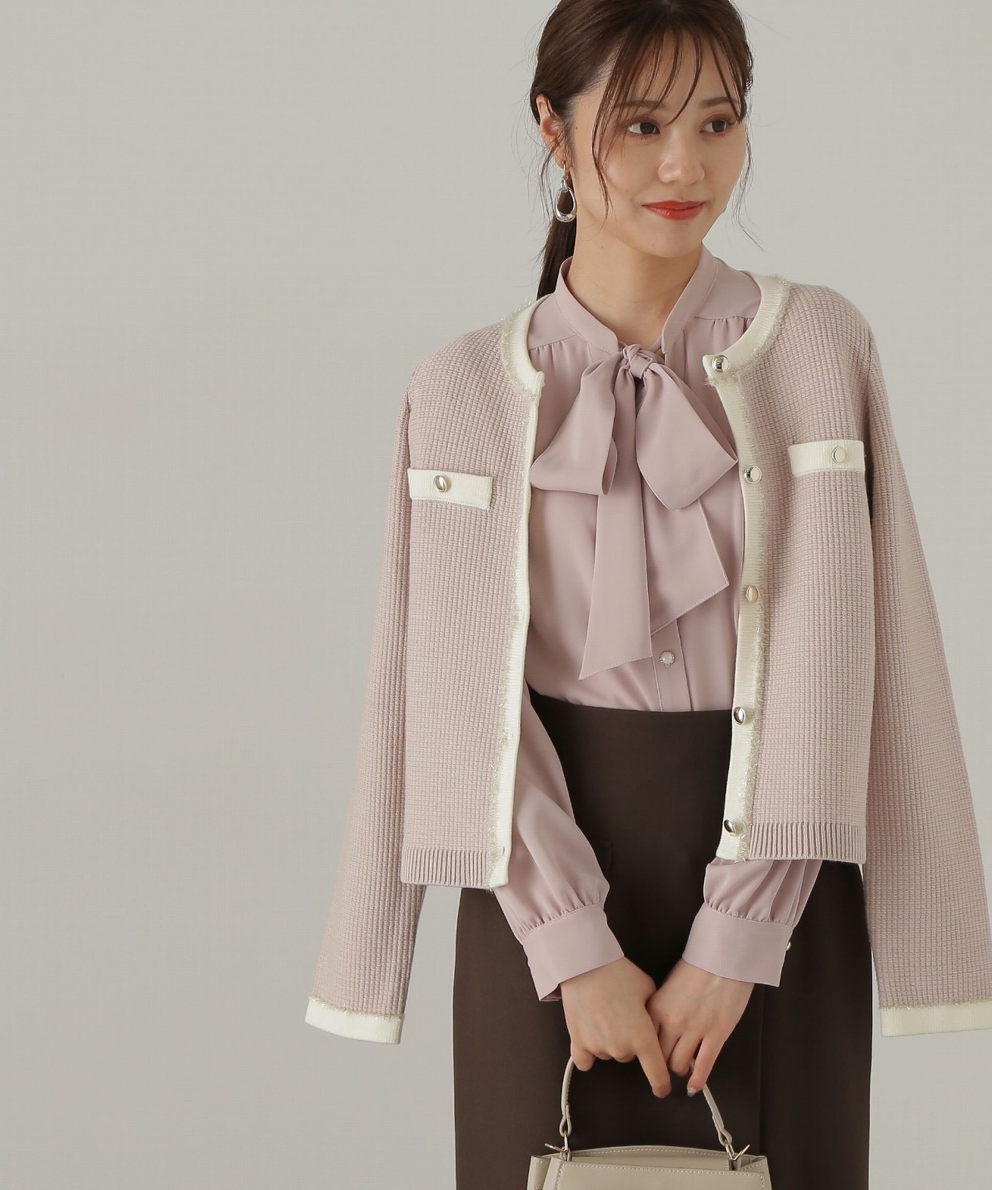 PROPORTION BODY DRESSING「2wayボウタイブラウス24AW」|シャツ・ブラウス|