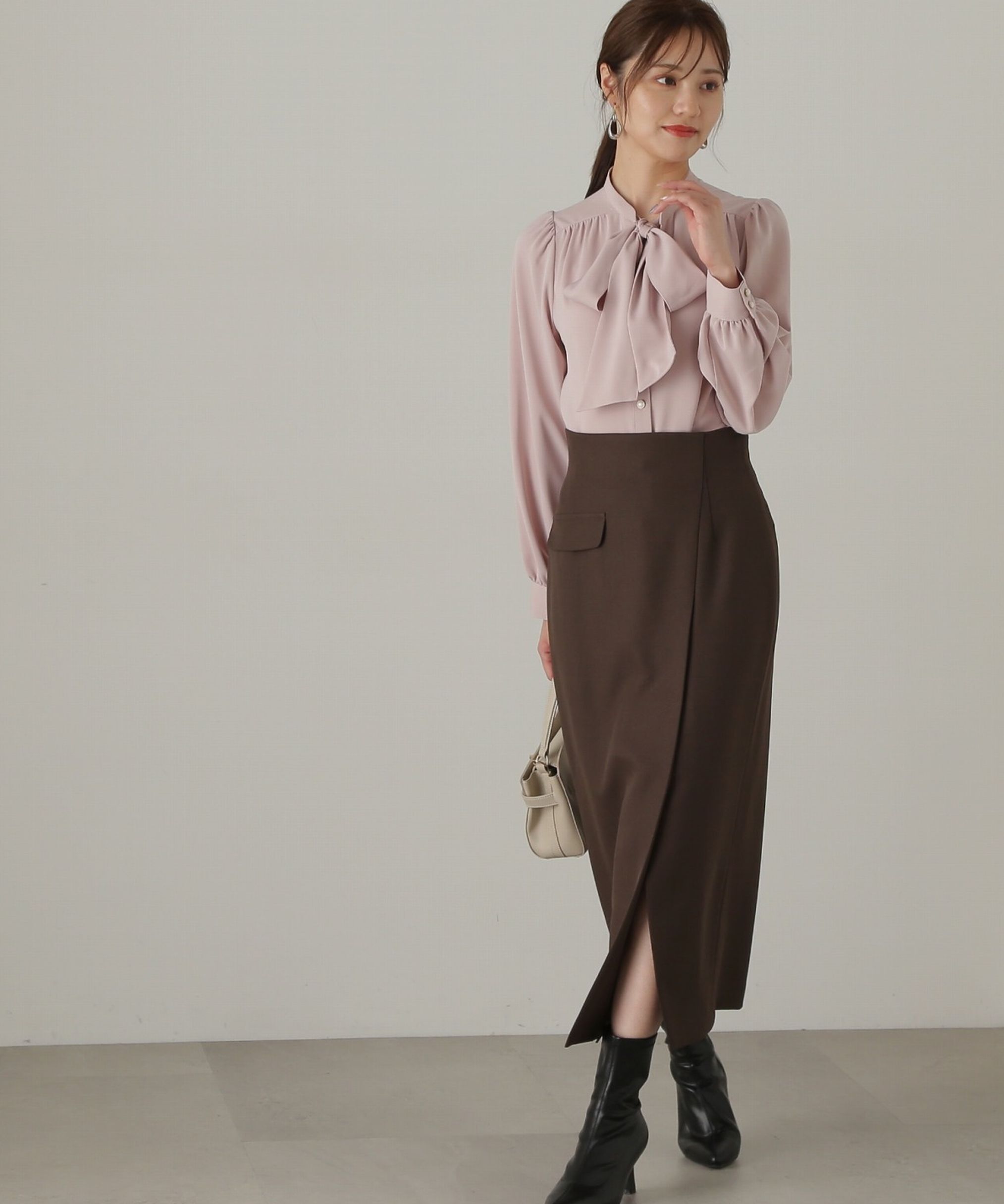 PROPORTION BODY DRESSING「2wayボウタイブラウス24AW」|シャツ・ブラウス|