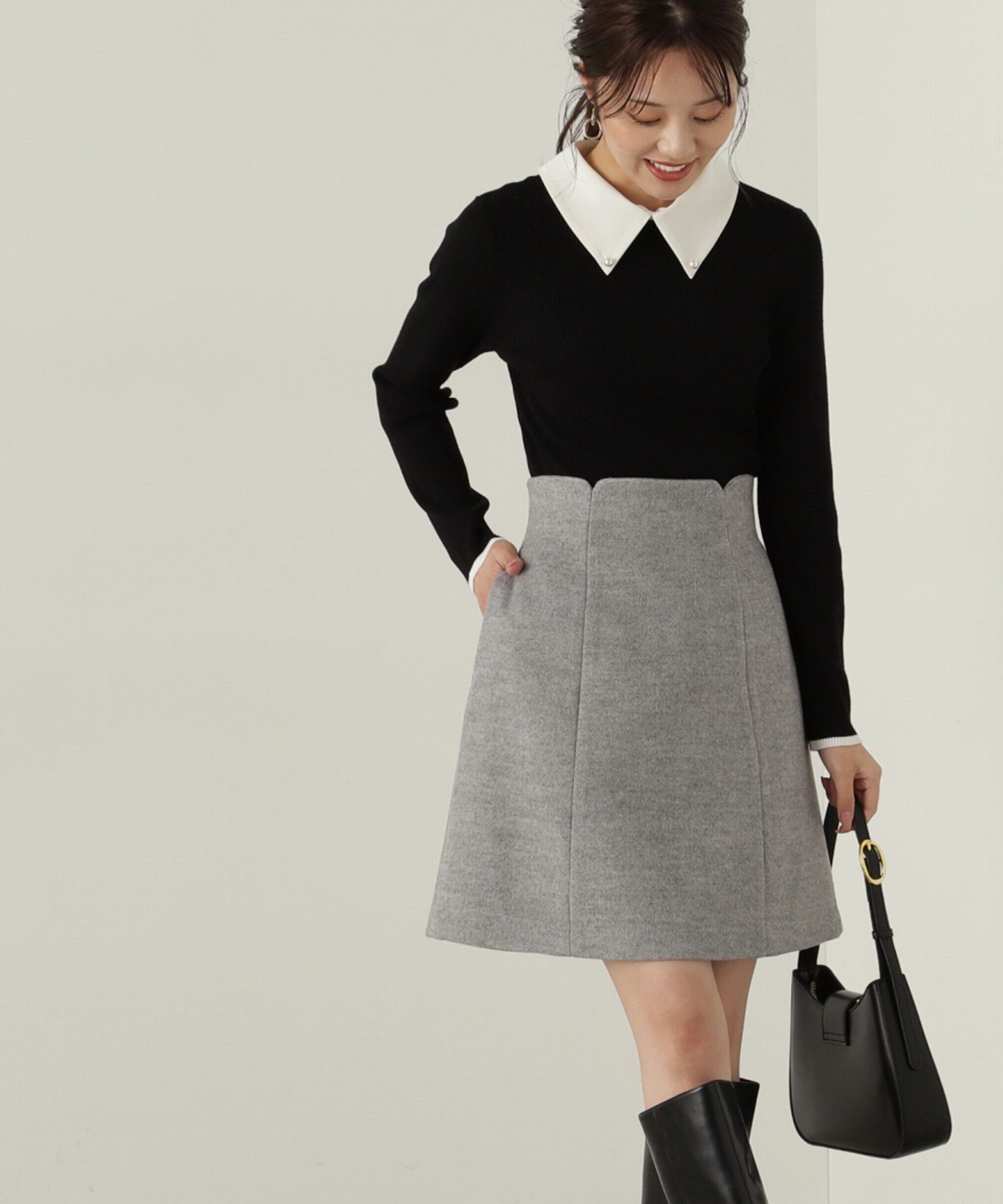 PROPORTION BODY DRESSING「ハイウエストミニスカート」|スカート|