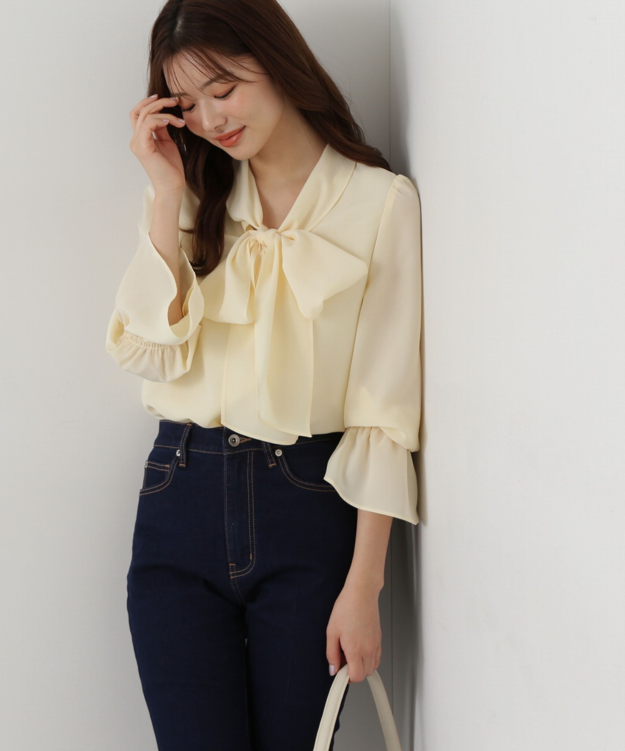 PROPORTION BODY DRESSING「ボウタイリボンブラウス」|シャツ・ブラウス|