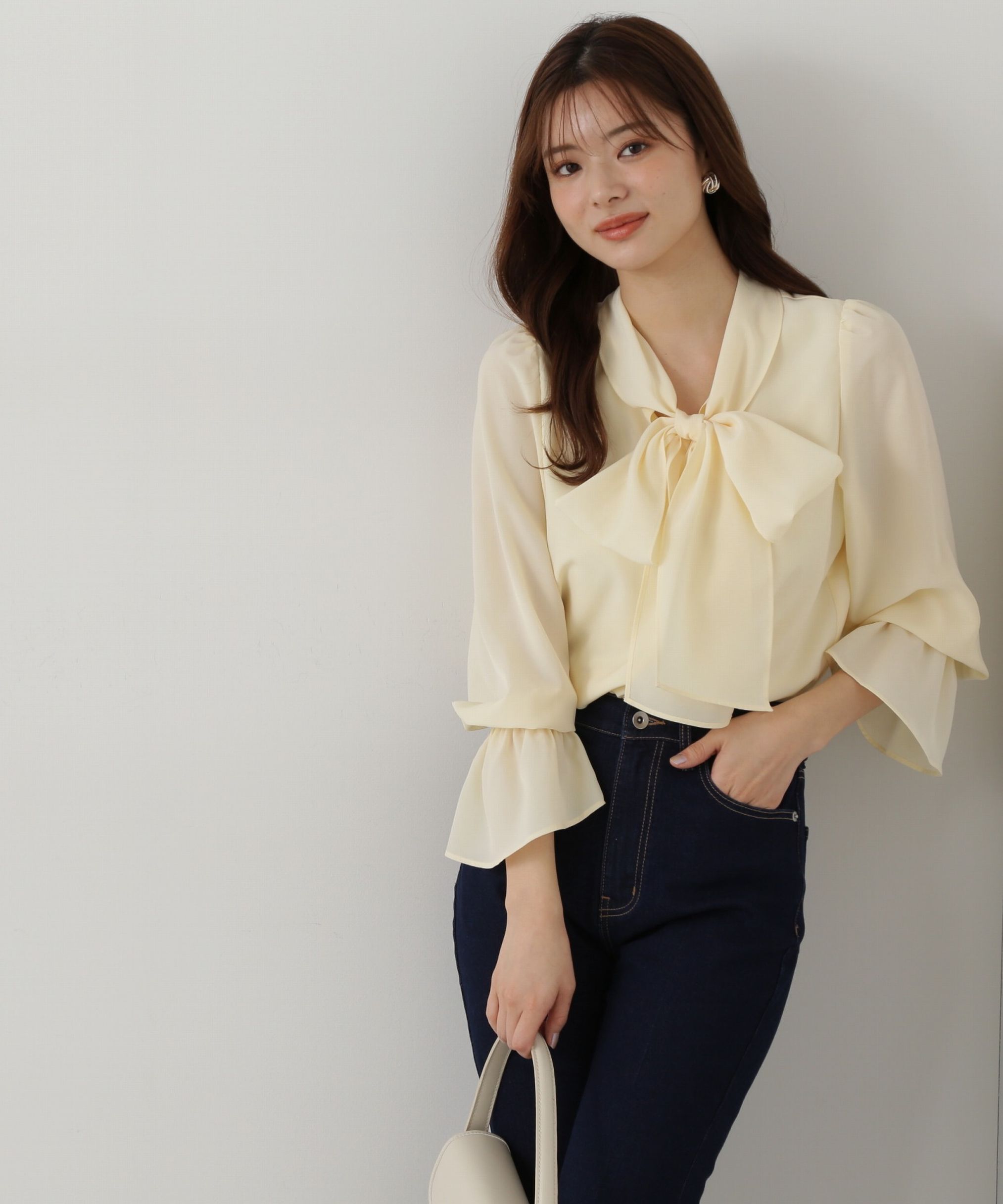 PROPORTION BODY DRESSING「ボウタイリボンブラウス」|シャツ・ブラウス|