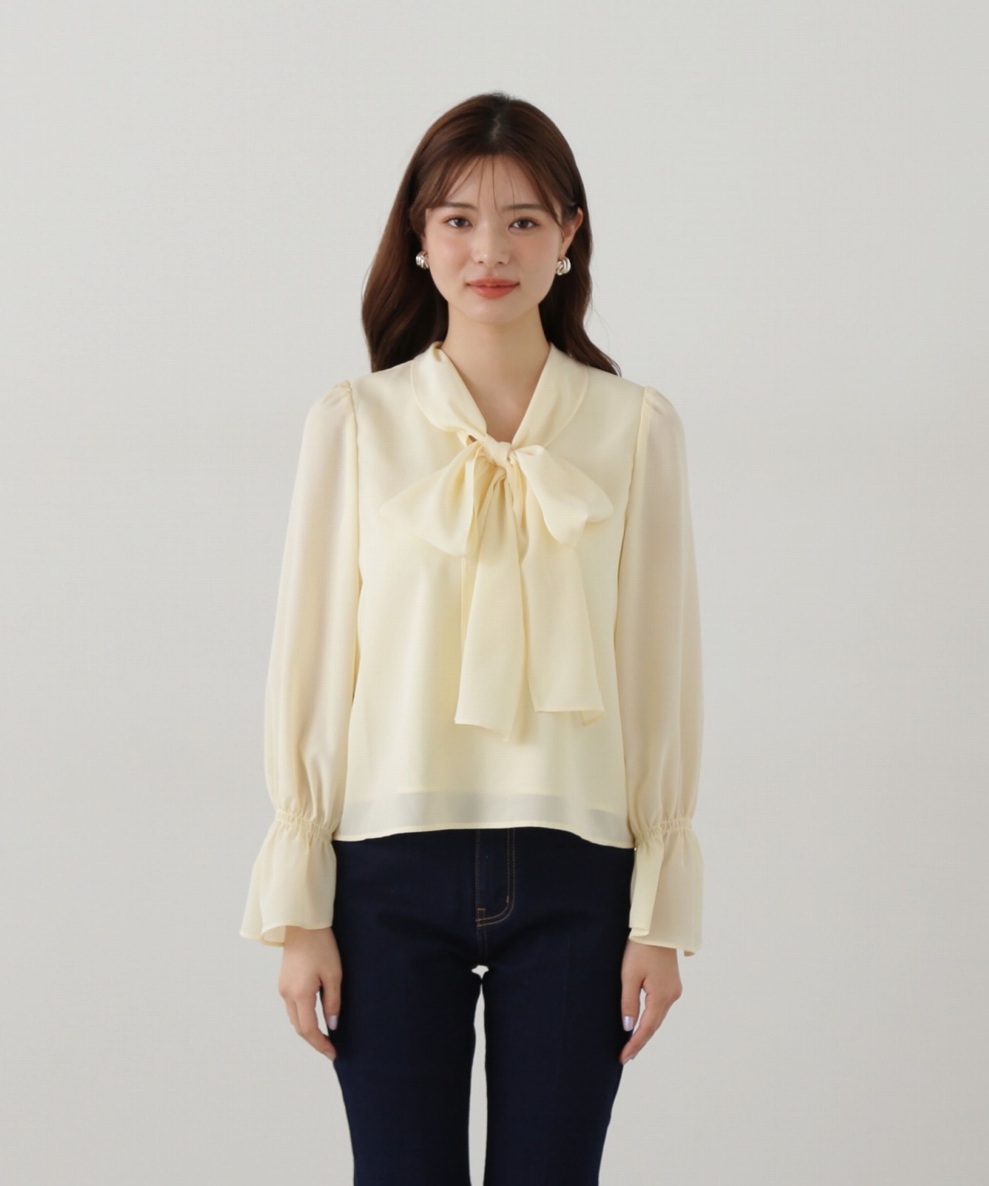 PROPORTION BODY DRESSING「ボウタイリボンブラウス」|シャツ・ブラウス|