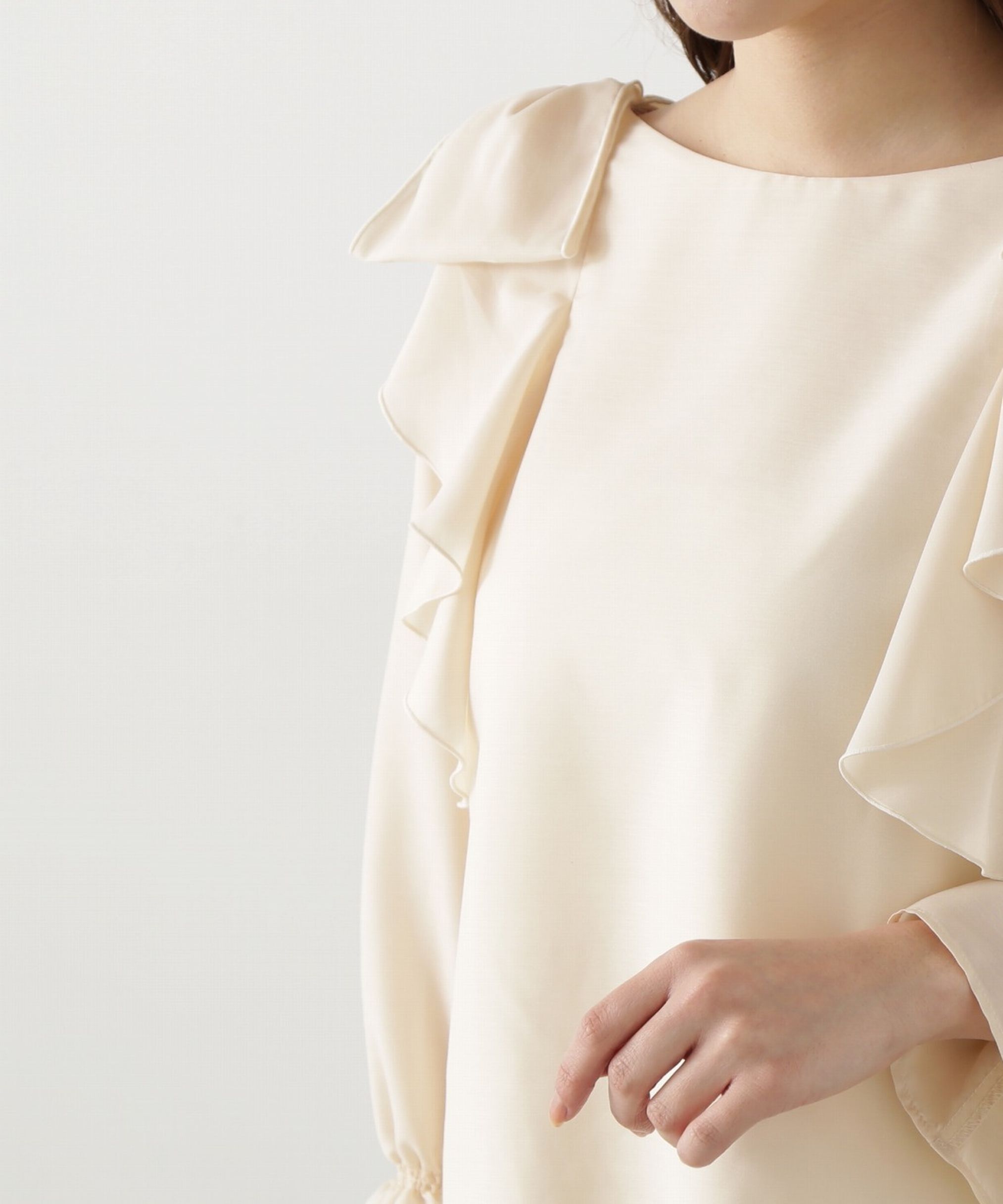 PROPORTION BODY DRESSING「リボンラッフルブラウス」|シャツ・ブラウス|