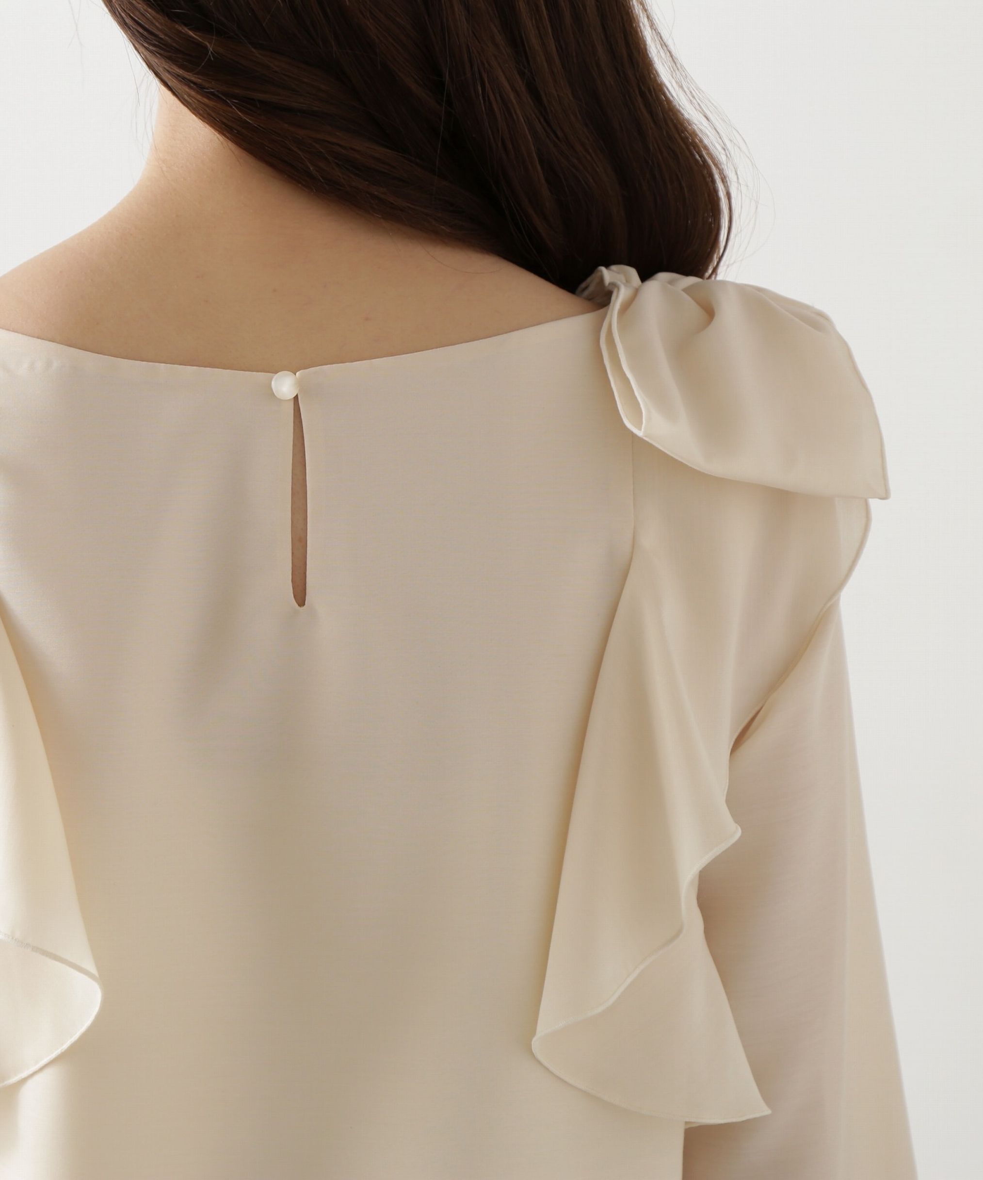 PROPORTION BODY DRESSING「リボンラッフルブラウス」|シャツ・ブラウス|