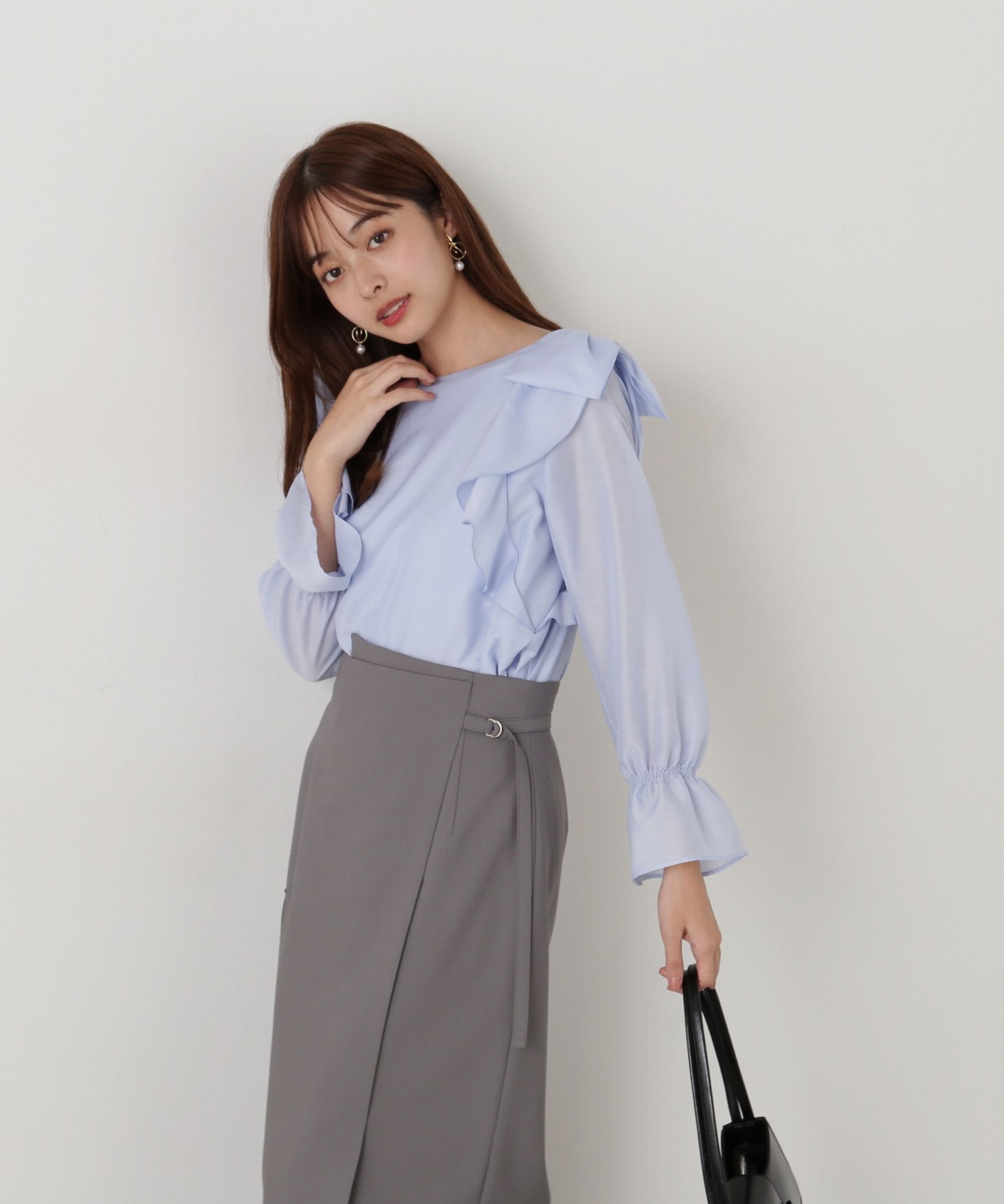 PROPORTION BODY DRESSING「リボンラッフルブラウス」|シャツ・ブラウス|