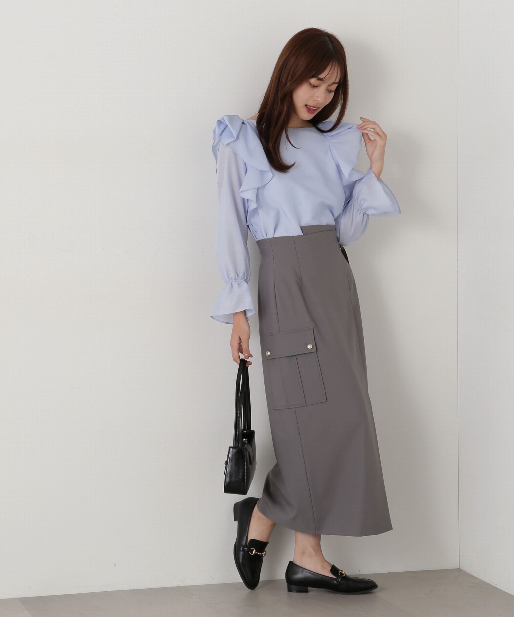 PROPORTION BODY DRESSING「リボンラッフルブラウス」|シャツ・ブラウス|