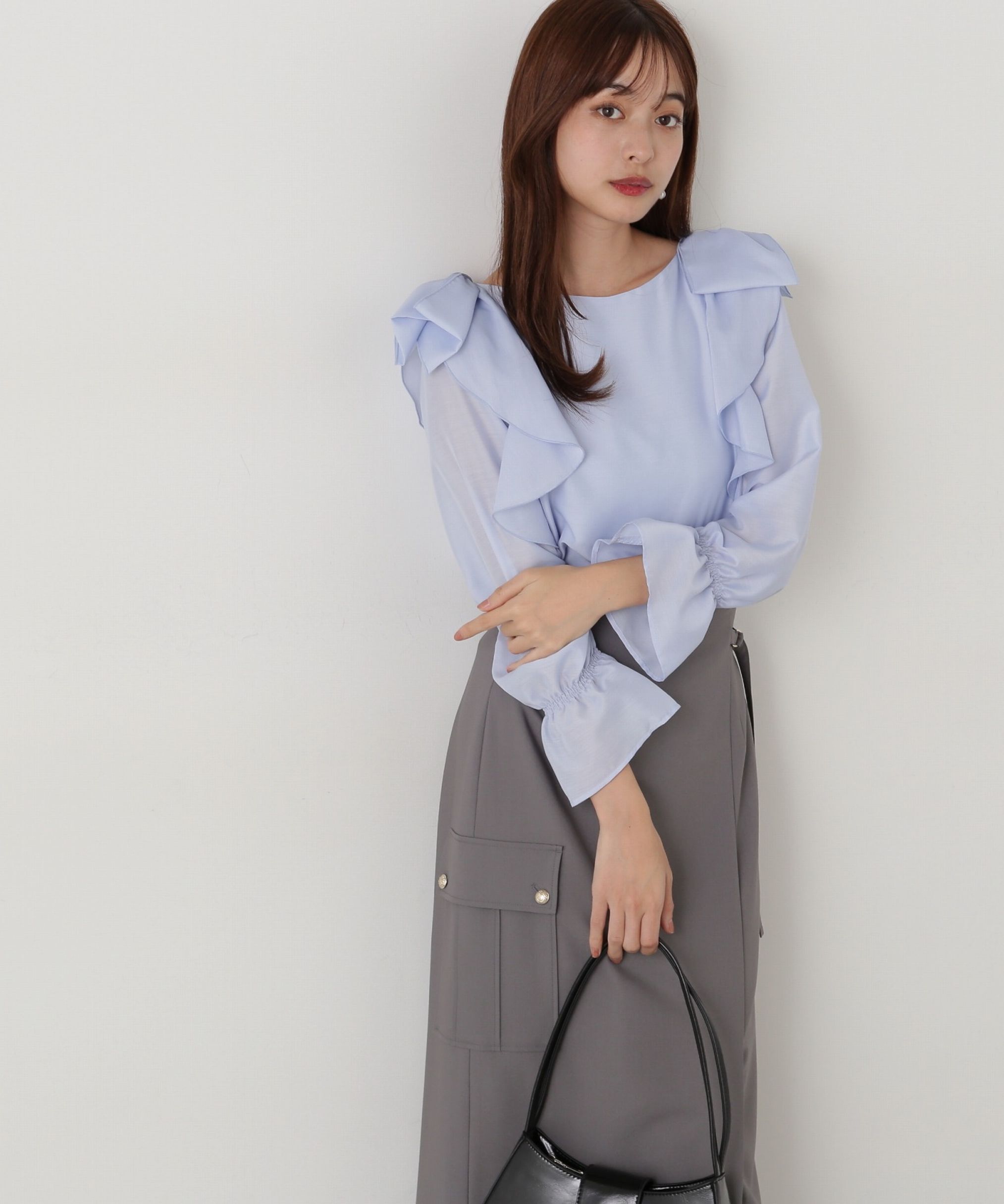 PROPORTION BODY DRESSING「リボンラッフルブラウス」|シャツ・ブラウス|