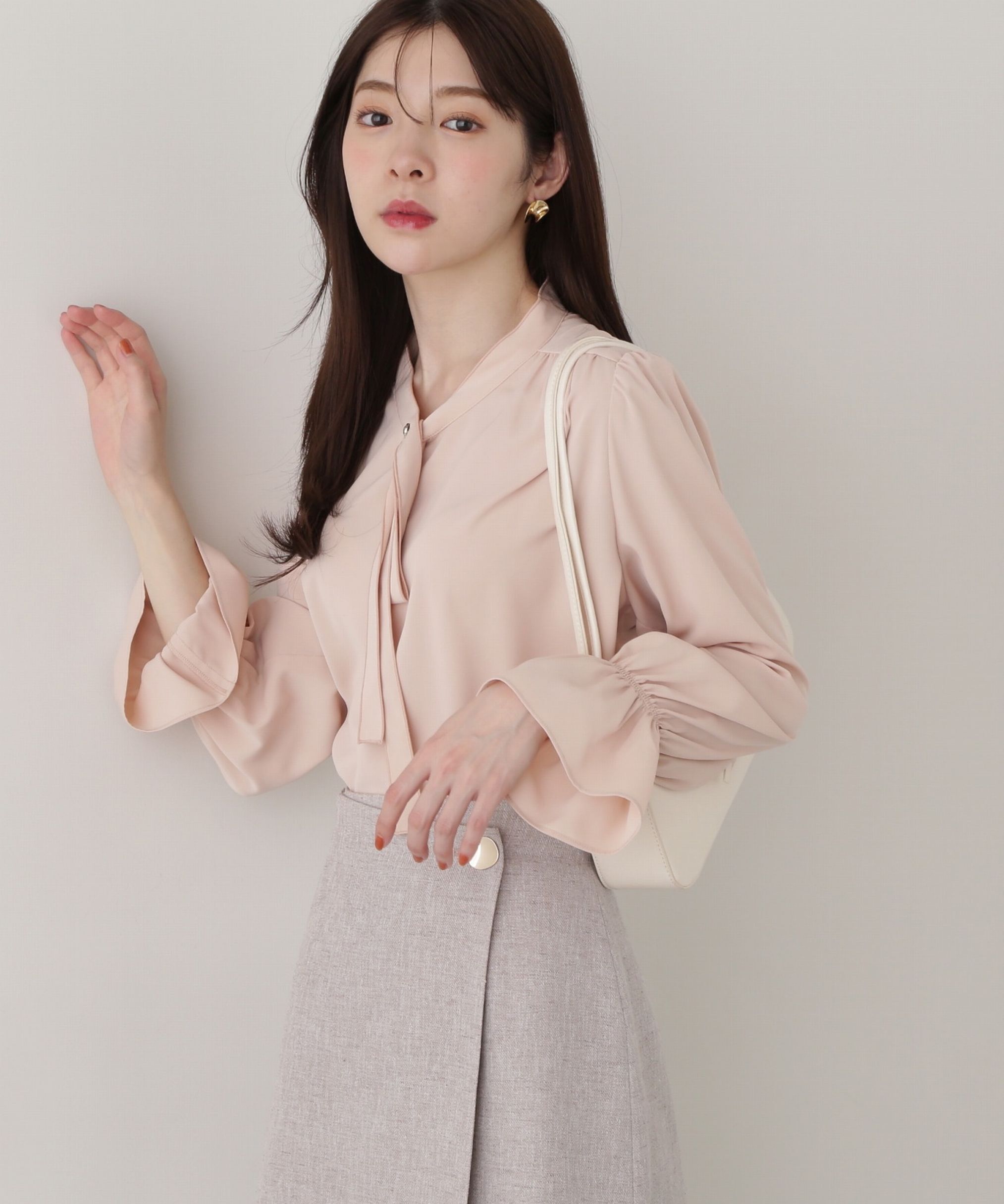 PROPORTION BODY DRESSING「ボウタイブラウス」|シャツ・ブラウス|ピンク