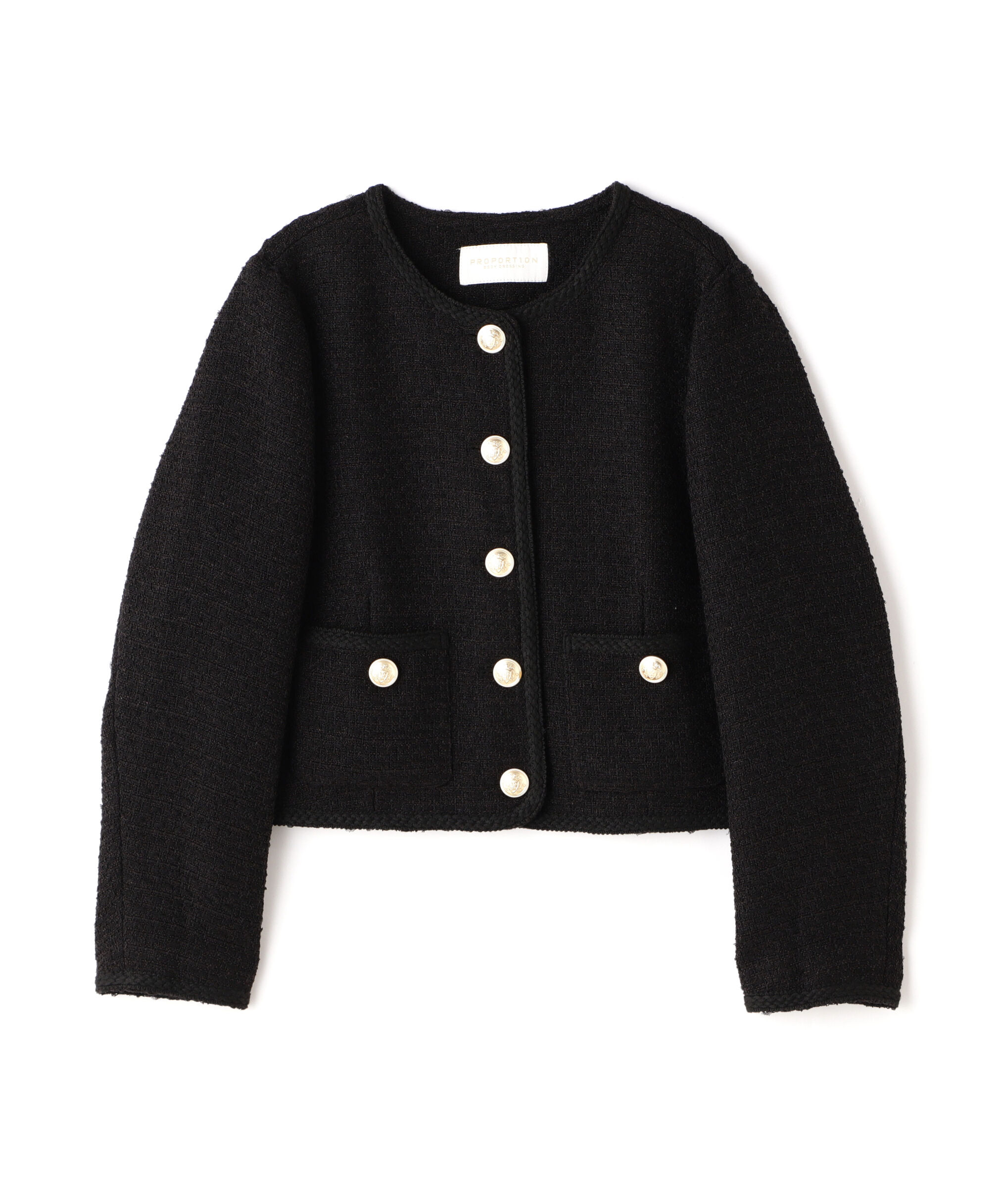 PROPORTION BODY DRESSING「ツイードジャケット」|ブルゾン・スタジャン|