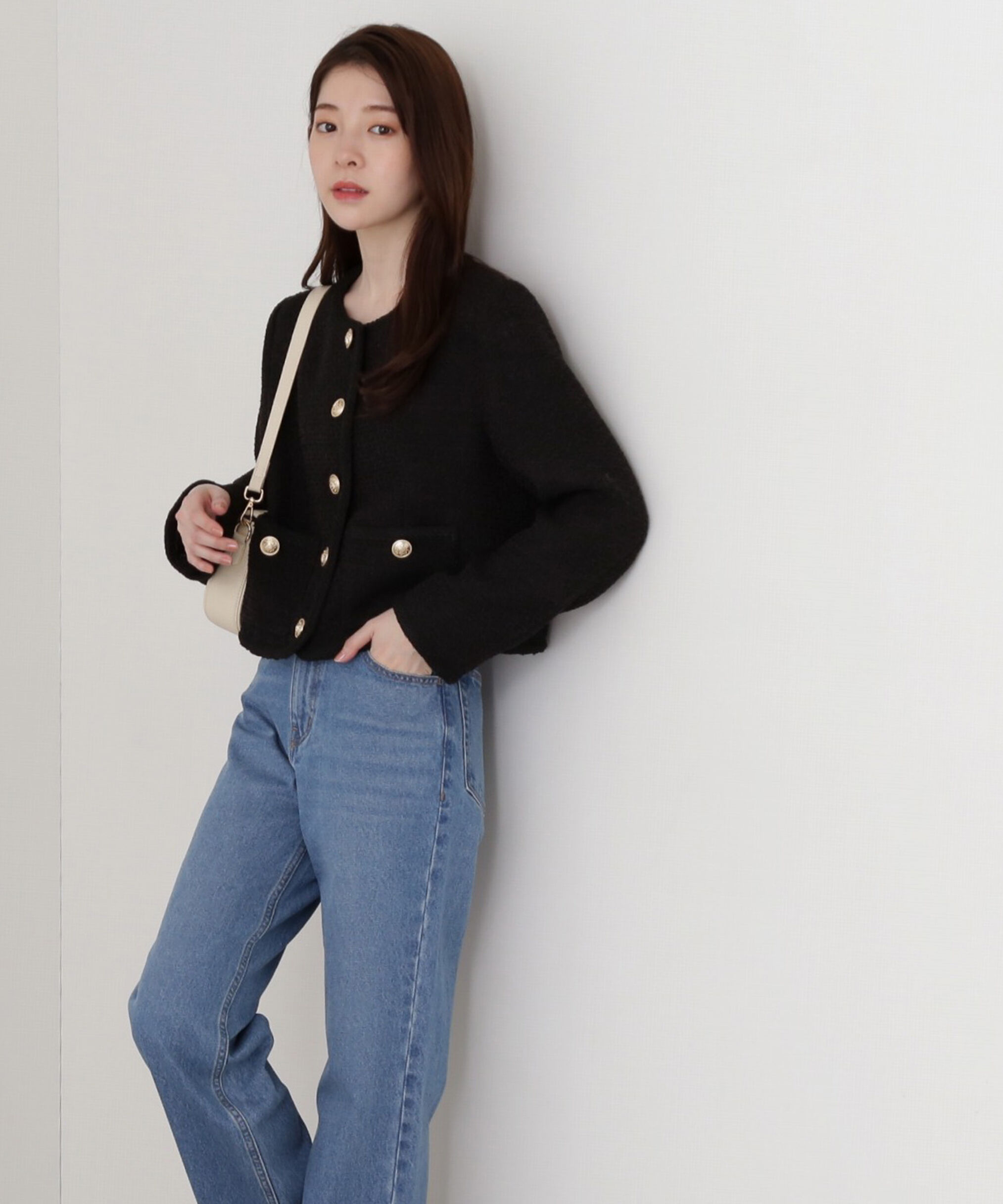 PROPORTION BODY DRESSING「ツイードジャケット」|ブルゾン・スタジャン|