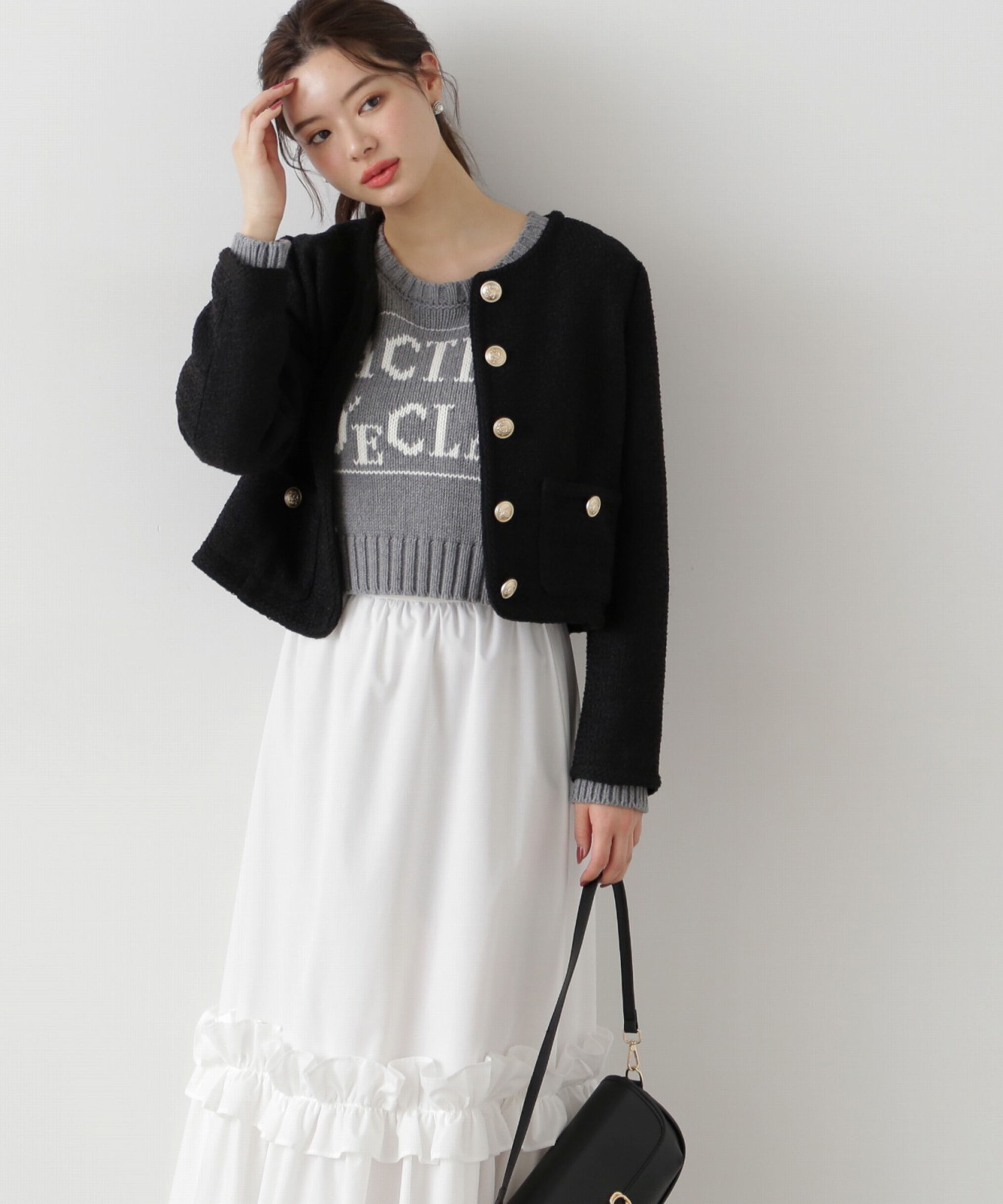 PROPORTION BODY DRESSING「ツイードジャケット」|ブルゾン・スタジャン|