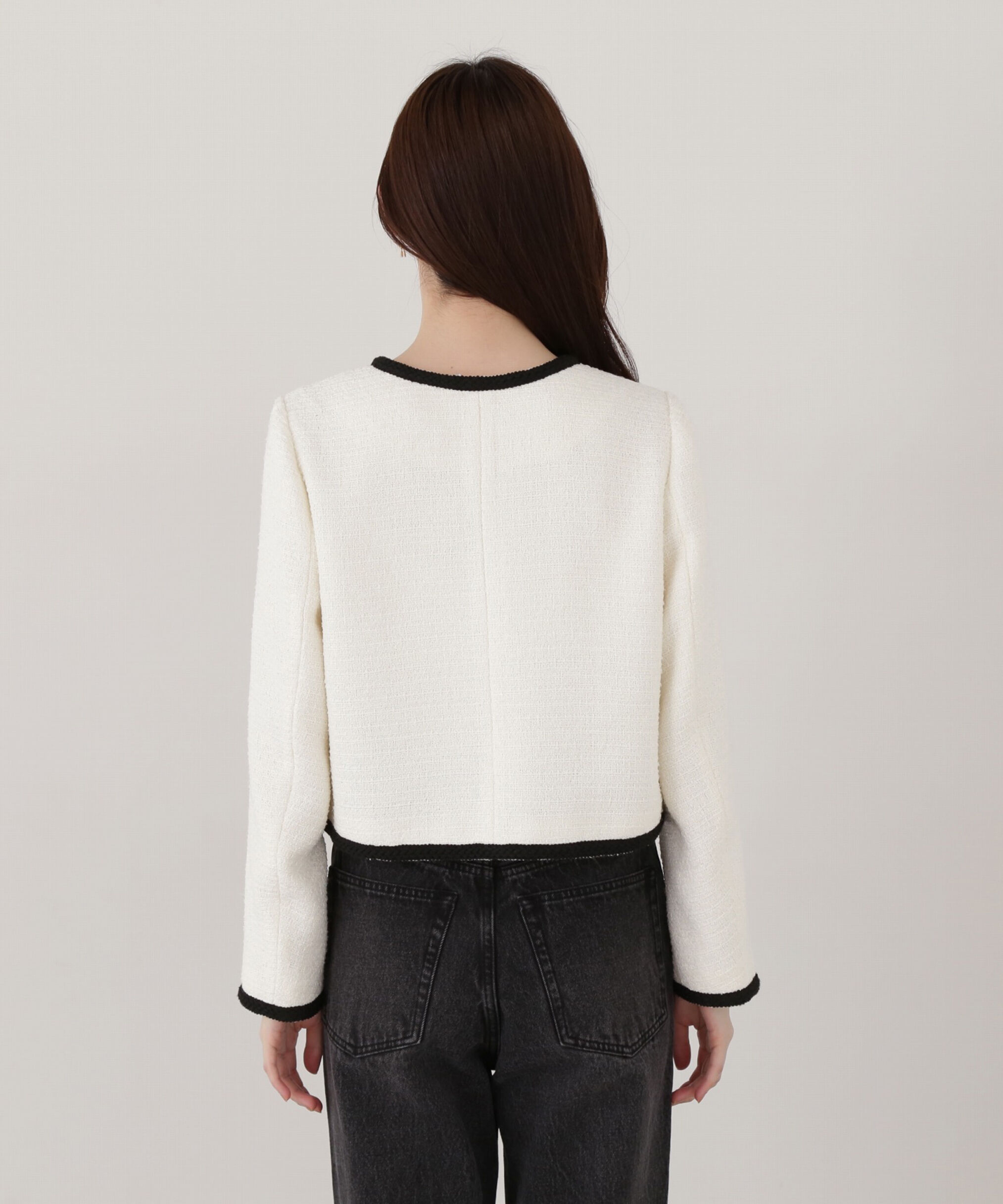 PROPORTION BODY DRESSING「ツイードジャケット」|ブルゾン・スタジャン|